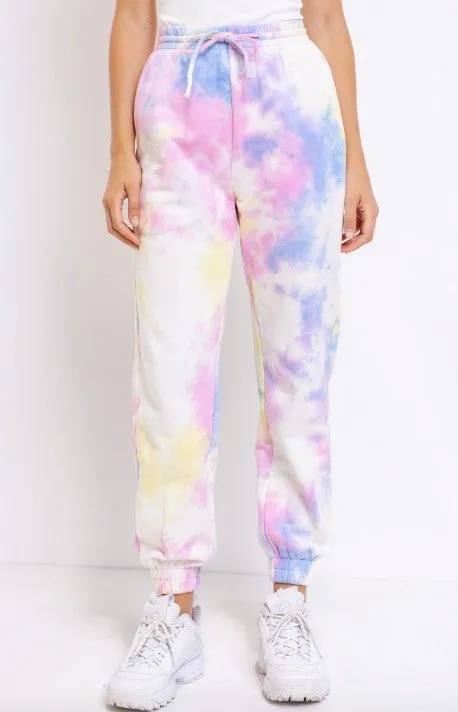 Cotton Candy Tie Dye Joggers
