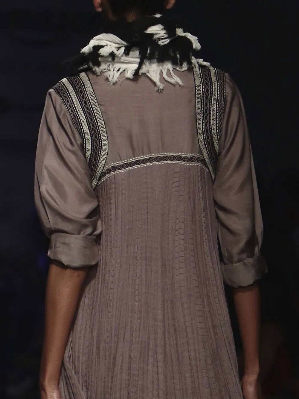 Crinkled Shirt Dress