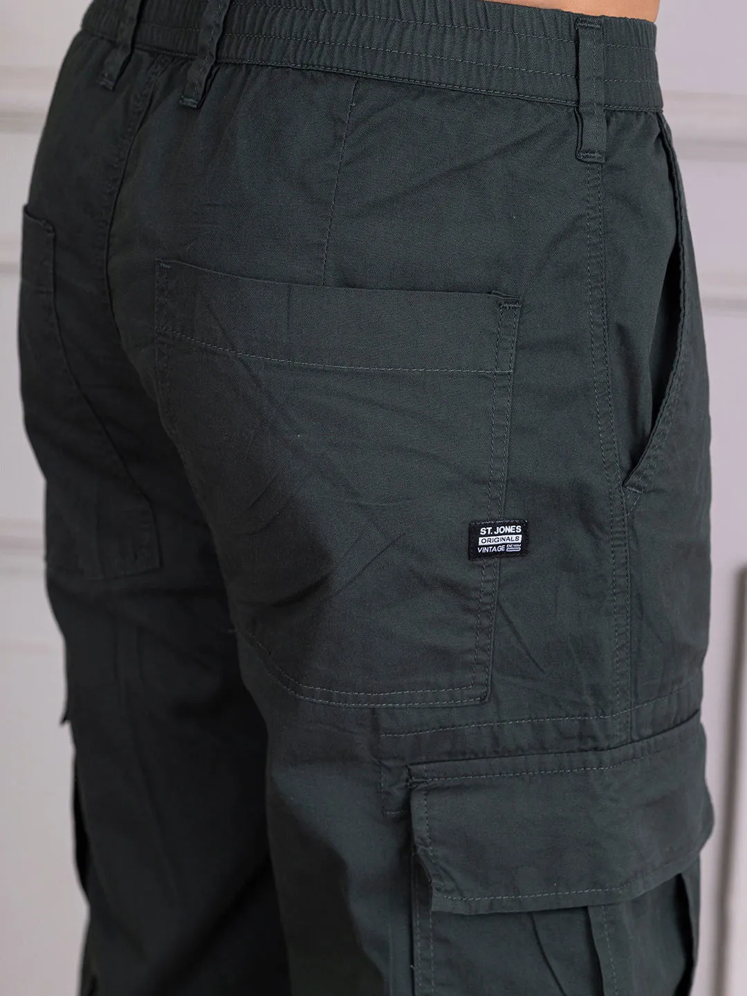 DARK GREEN BAGGY CARGO