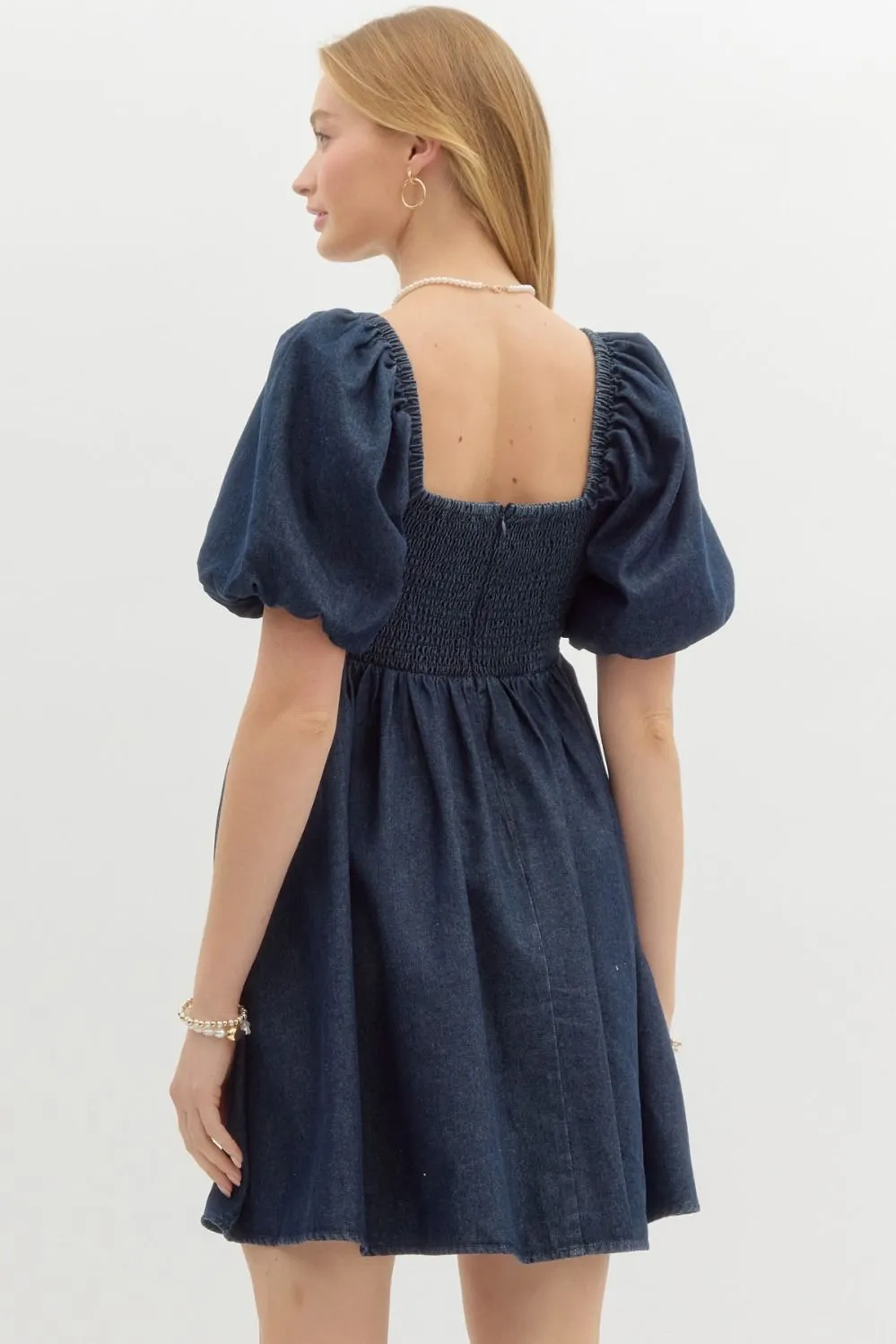 Denim Babydoll Dress