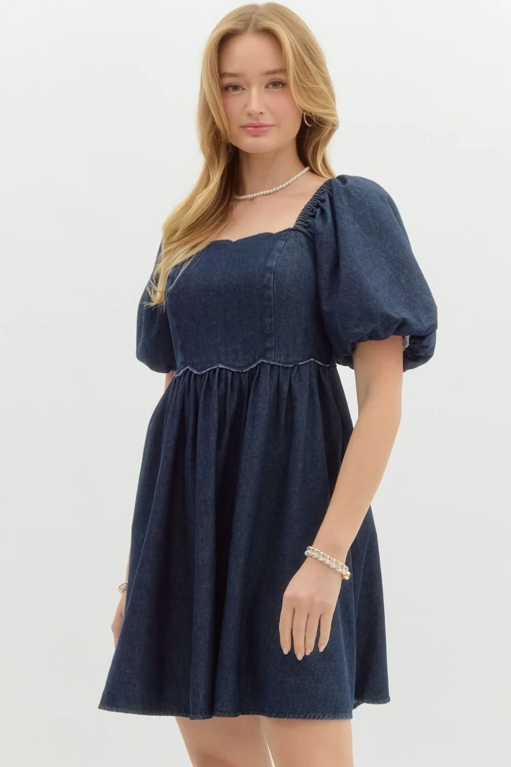 Denim Babydoll Dress