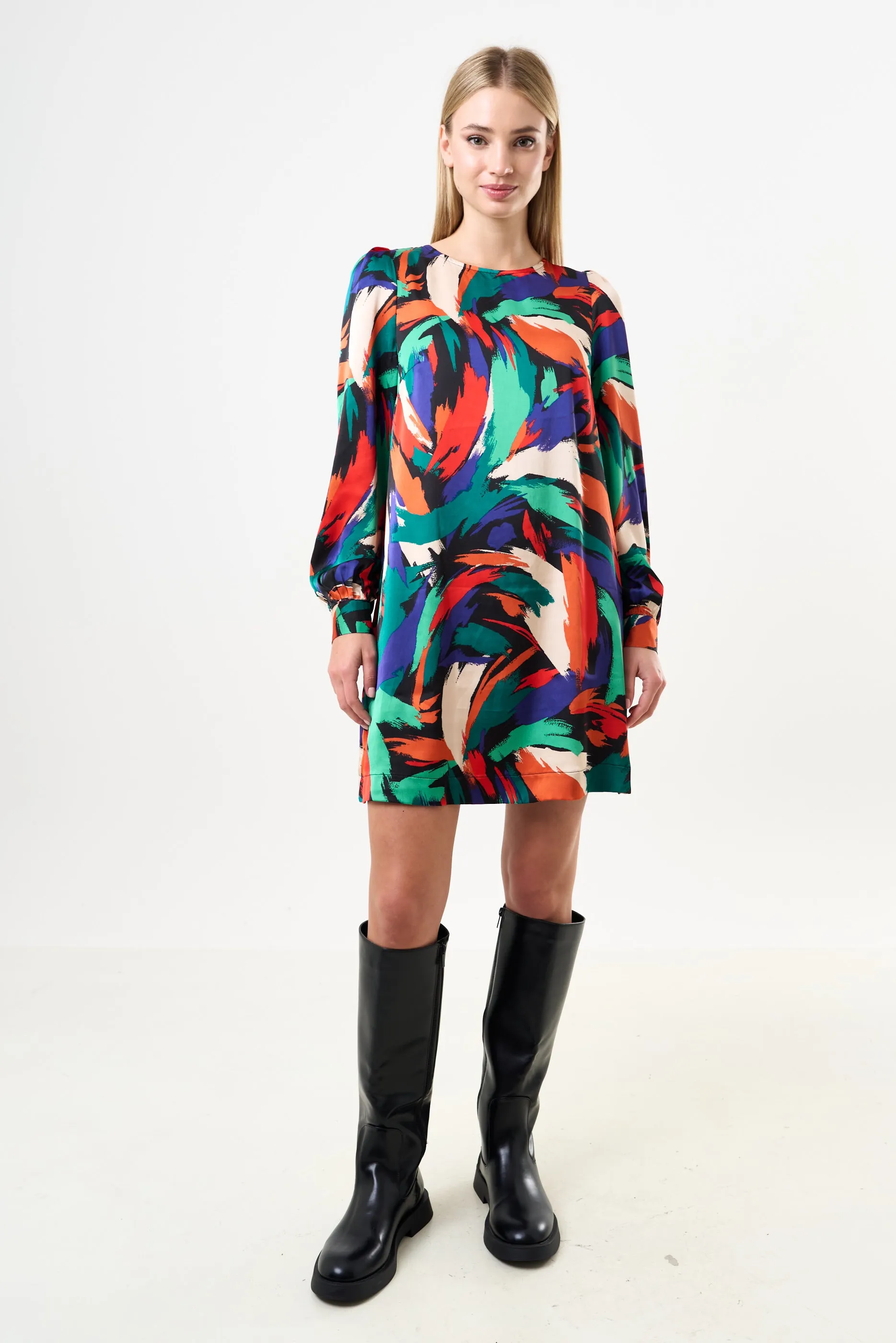 Didee Hofmann Print Long Sleeve Mini Dress
