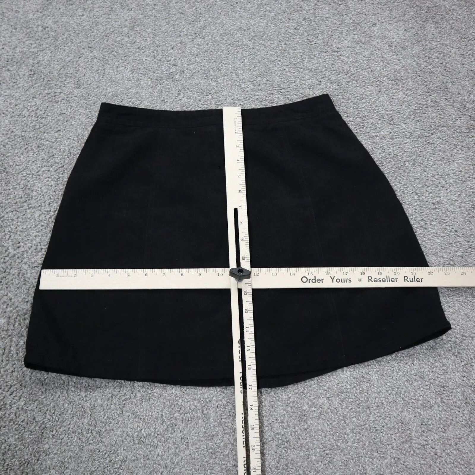 Divided By H&M Womens Straight & Pencil Mini Skirt Faux Suede Black Size US 10