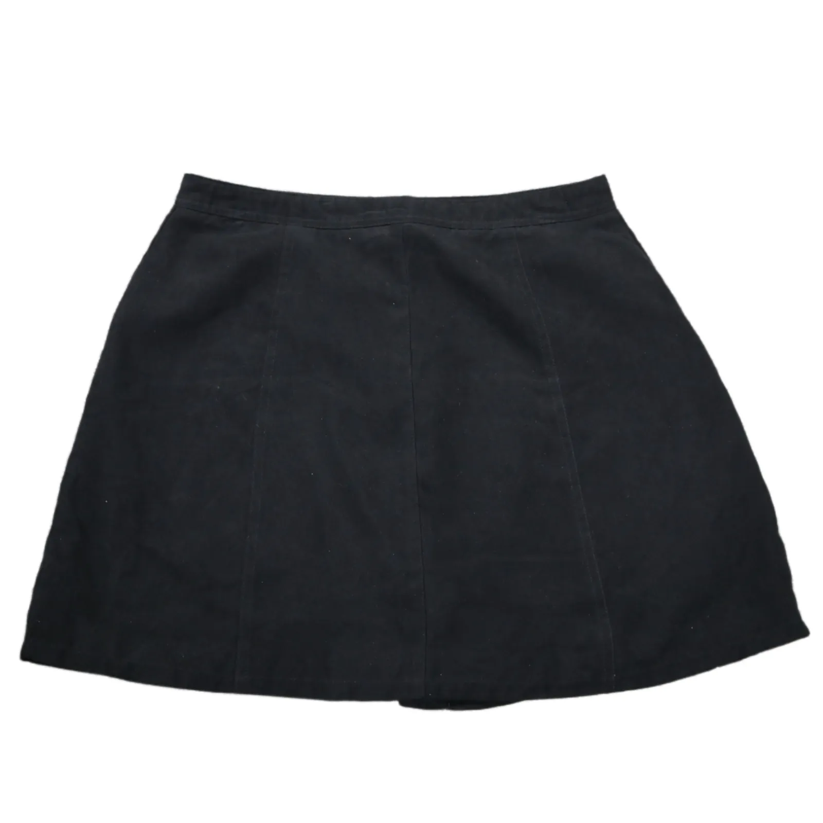 Divided By H&M Womens Straight & Pencil Mini Skirt Faux Suede Black Size US 10