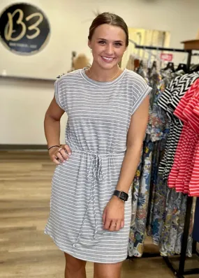 Drawstring Waist Dress
