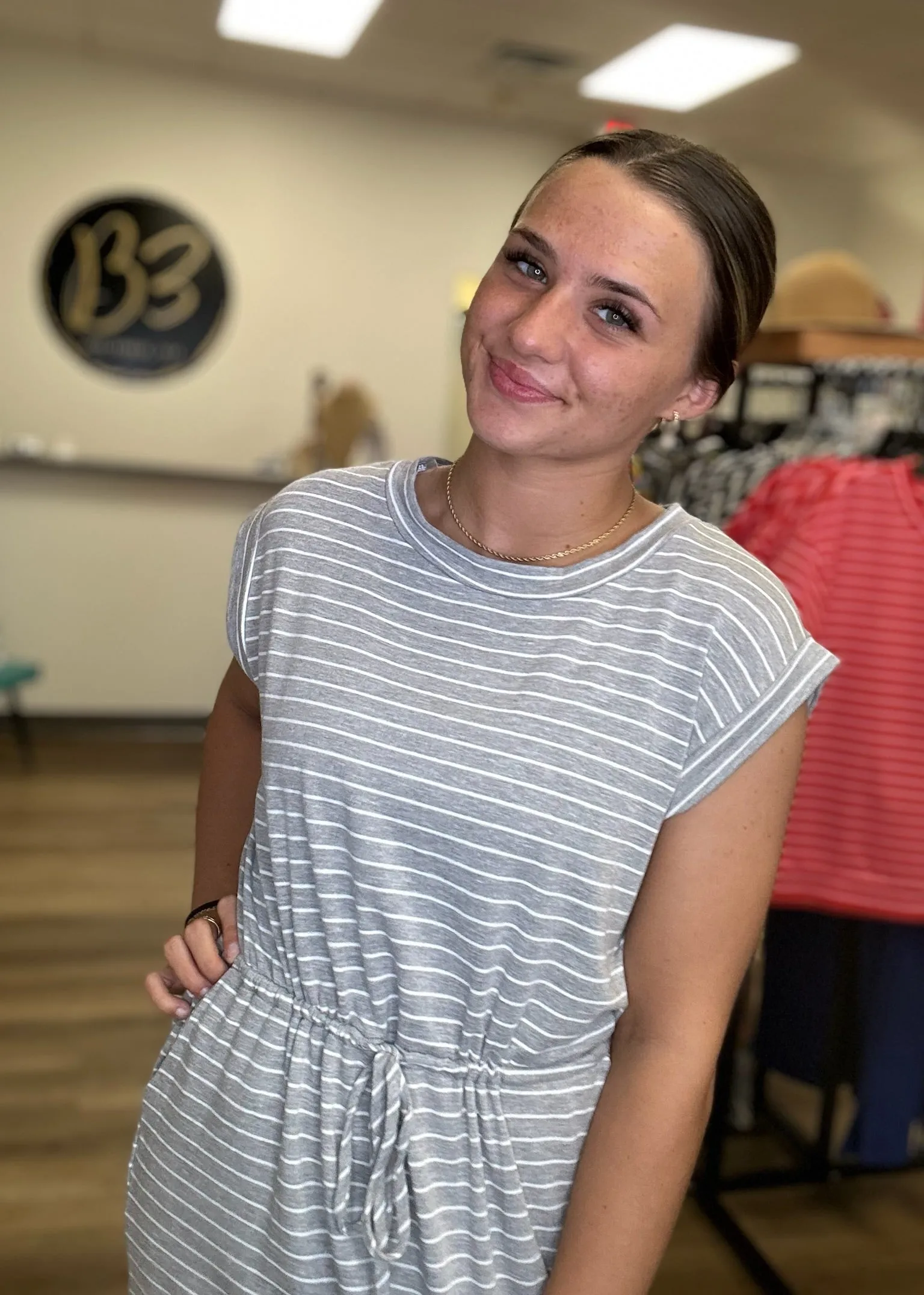 Drawstring Waist Dress