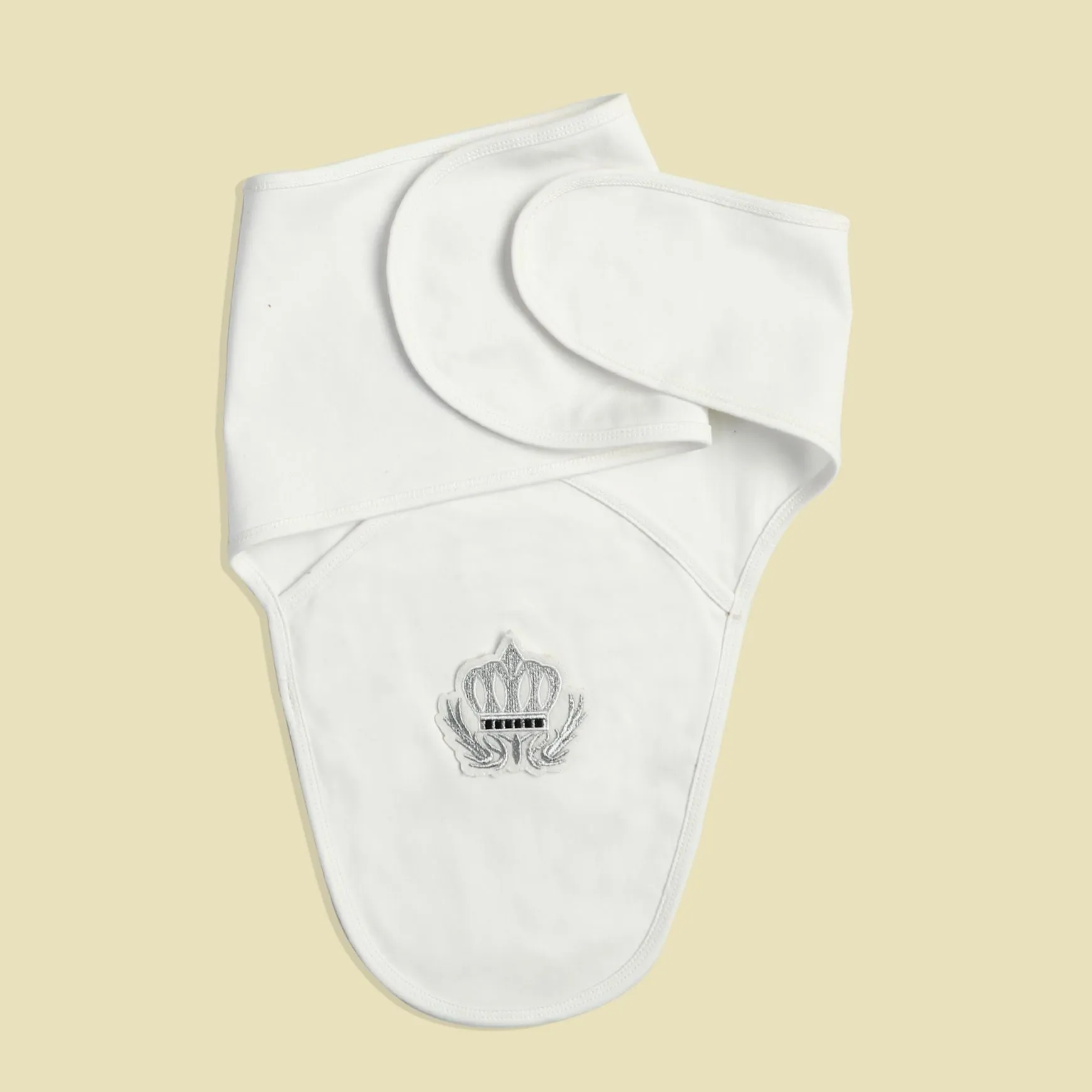 Embroidered Prince Crown Romper Set