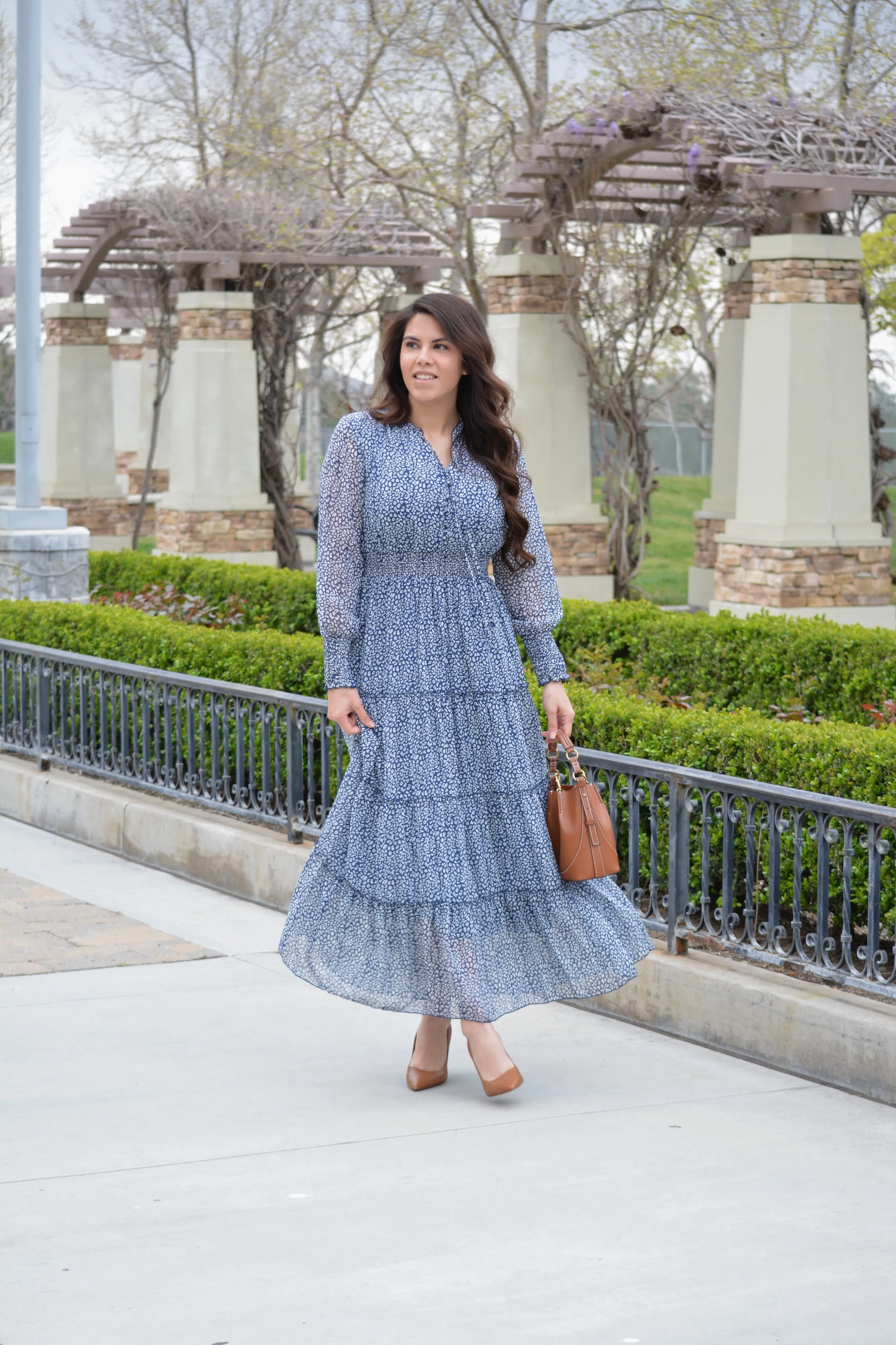 Etta Navy Maxi Dress
