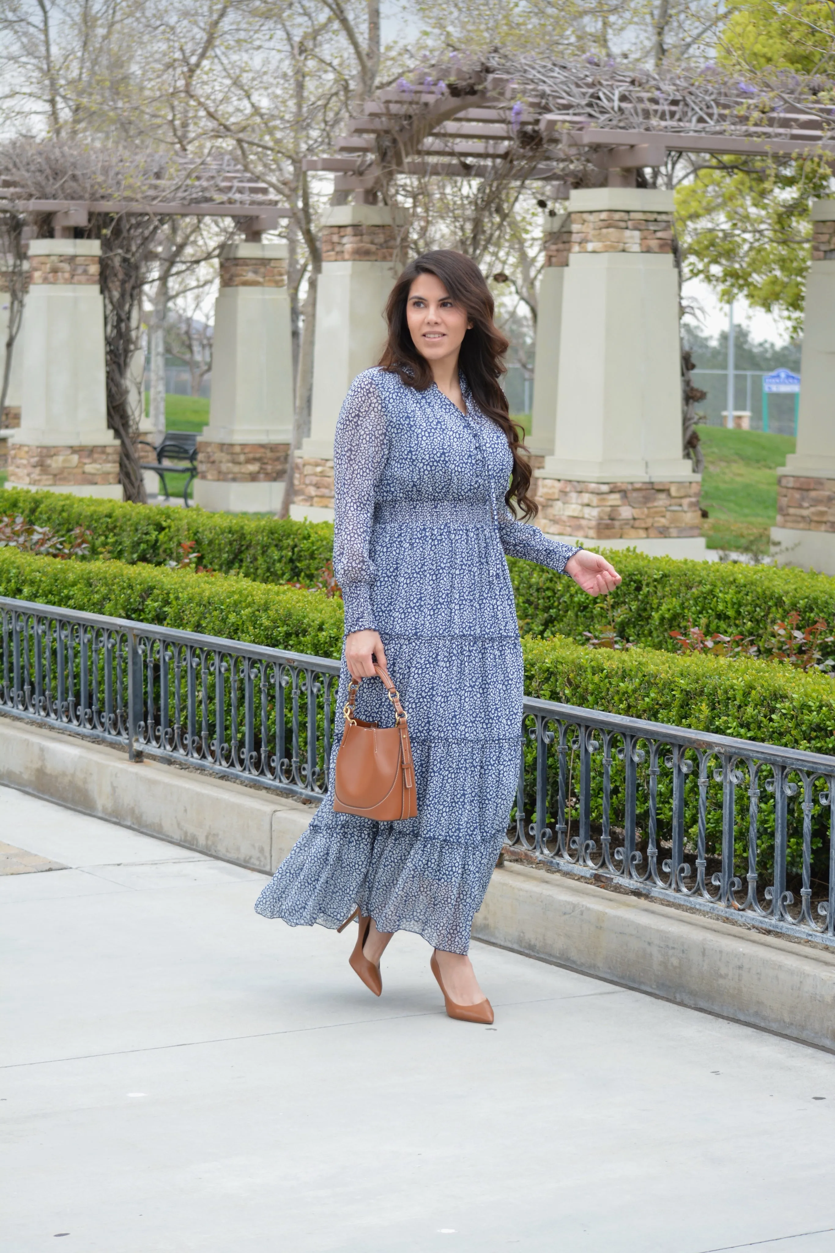 Etta Navy Maxi Dress