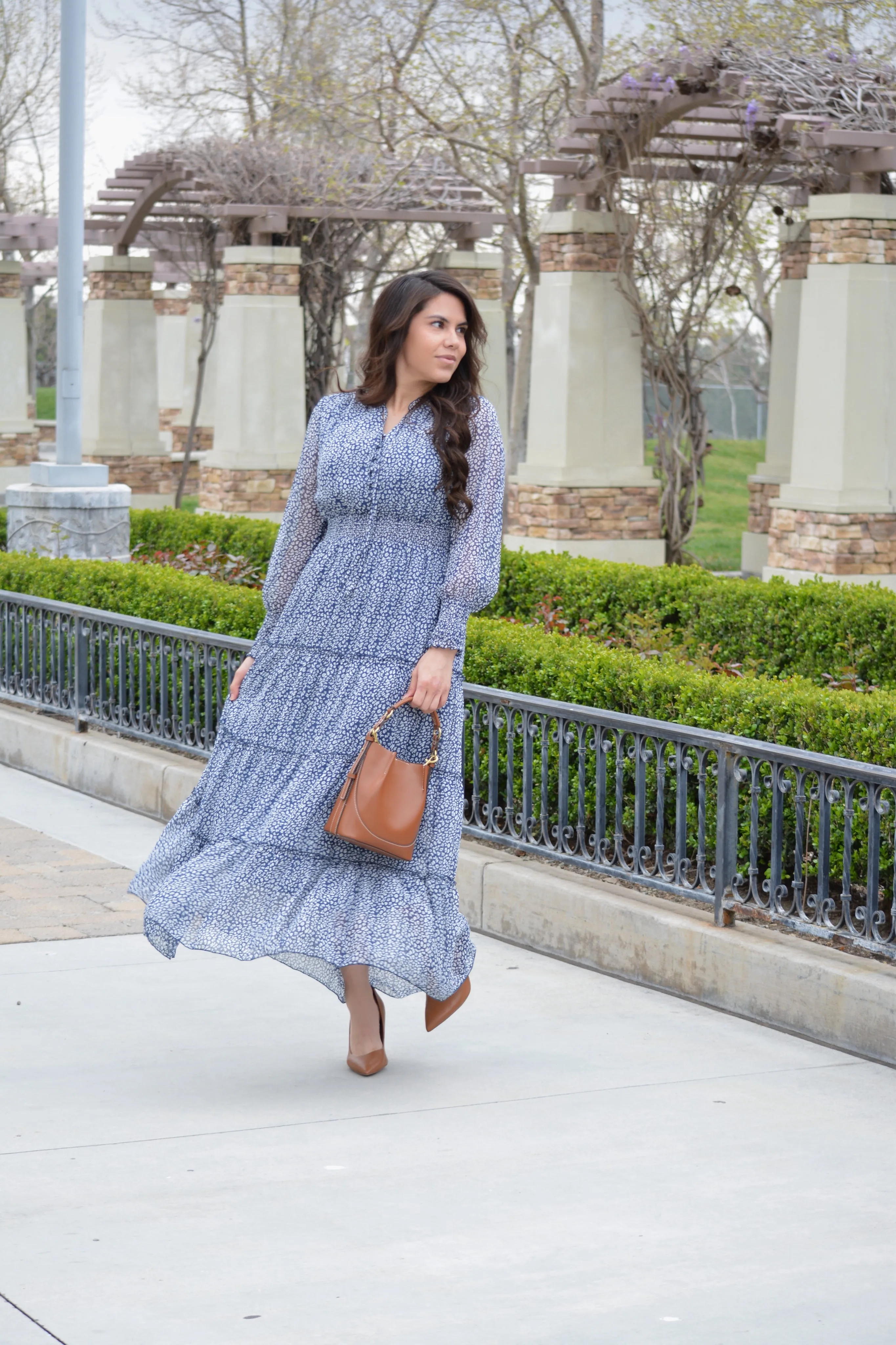 Etta Navy Maxi Dress