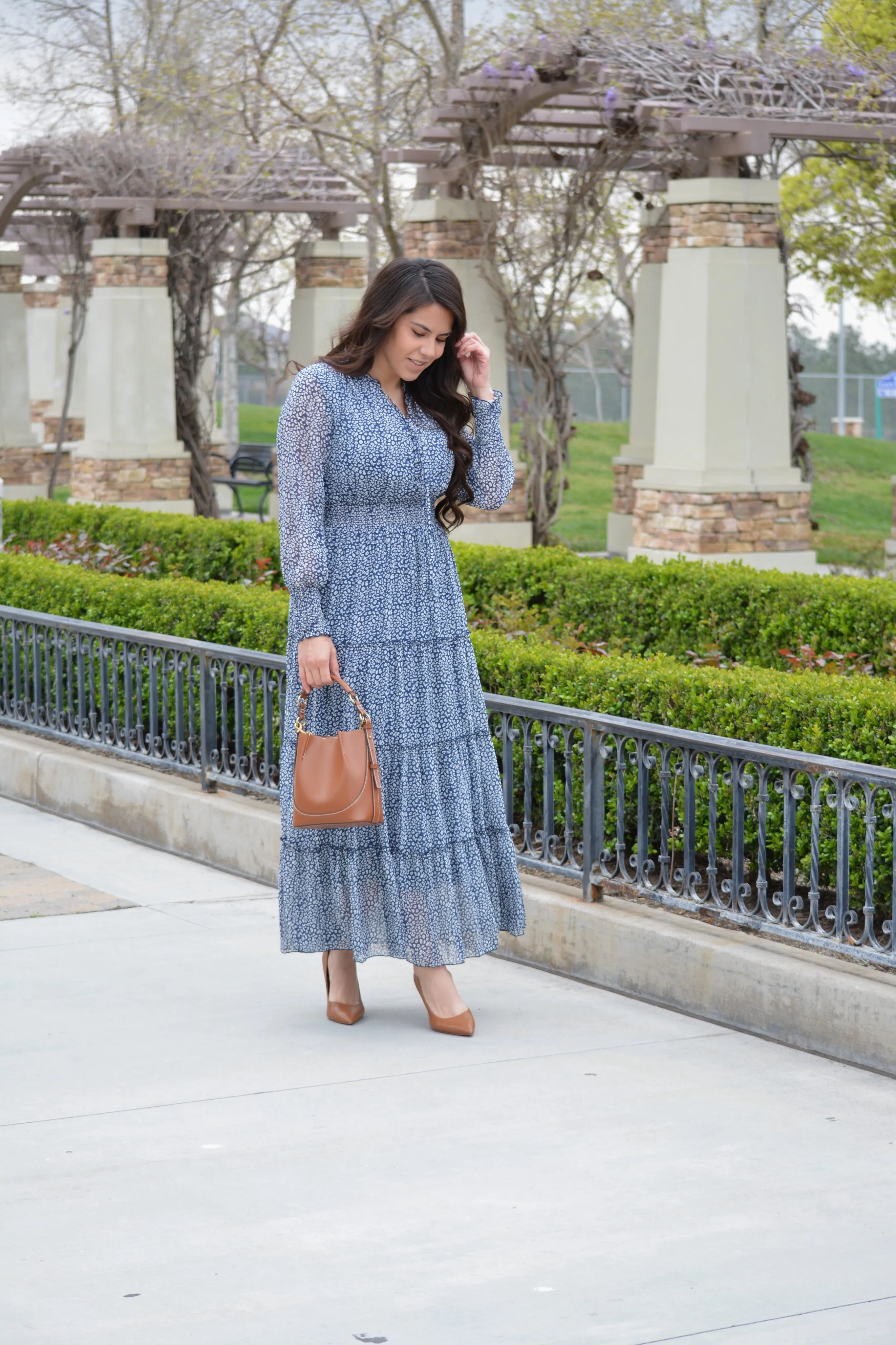 Etta Navy Maxi Dress