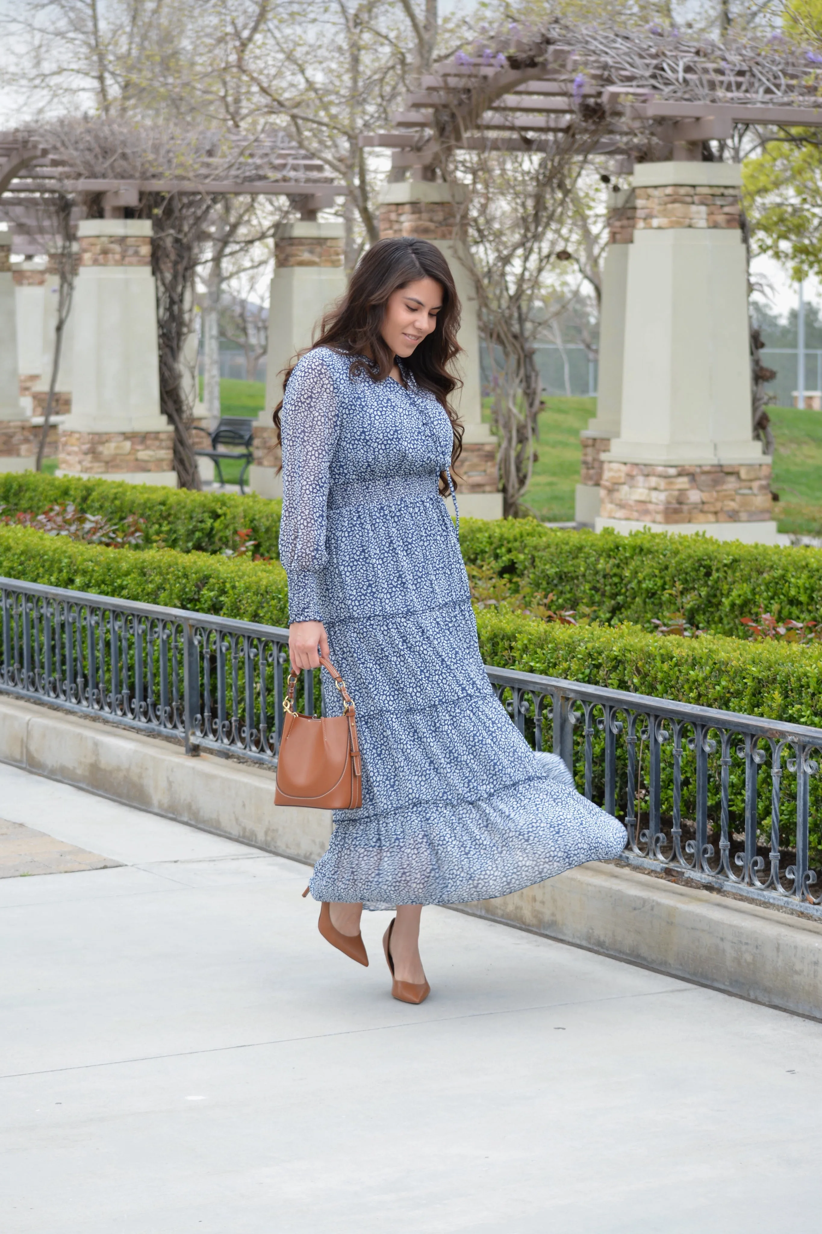 Etta Navy Maxi Dress