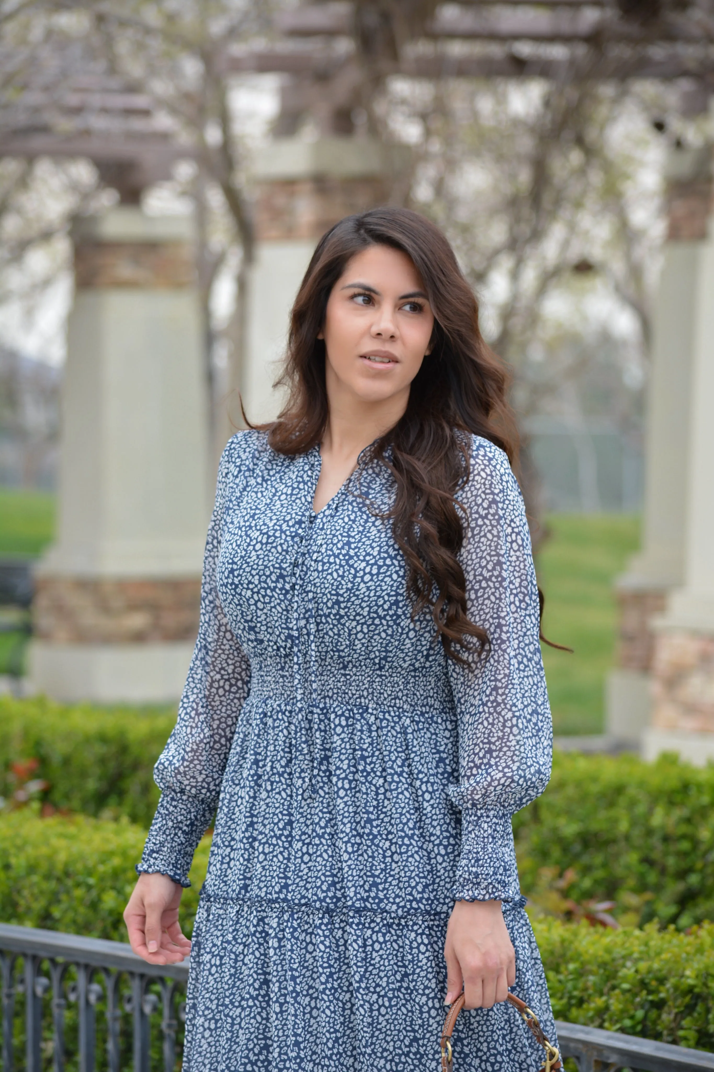 Etta Navy Maxi Dress