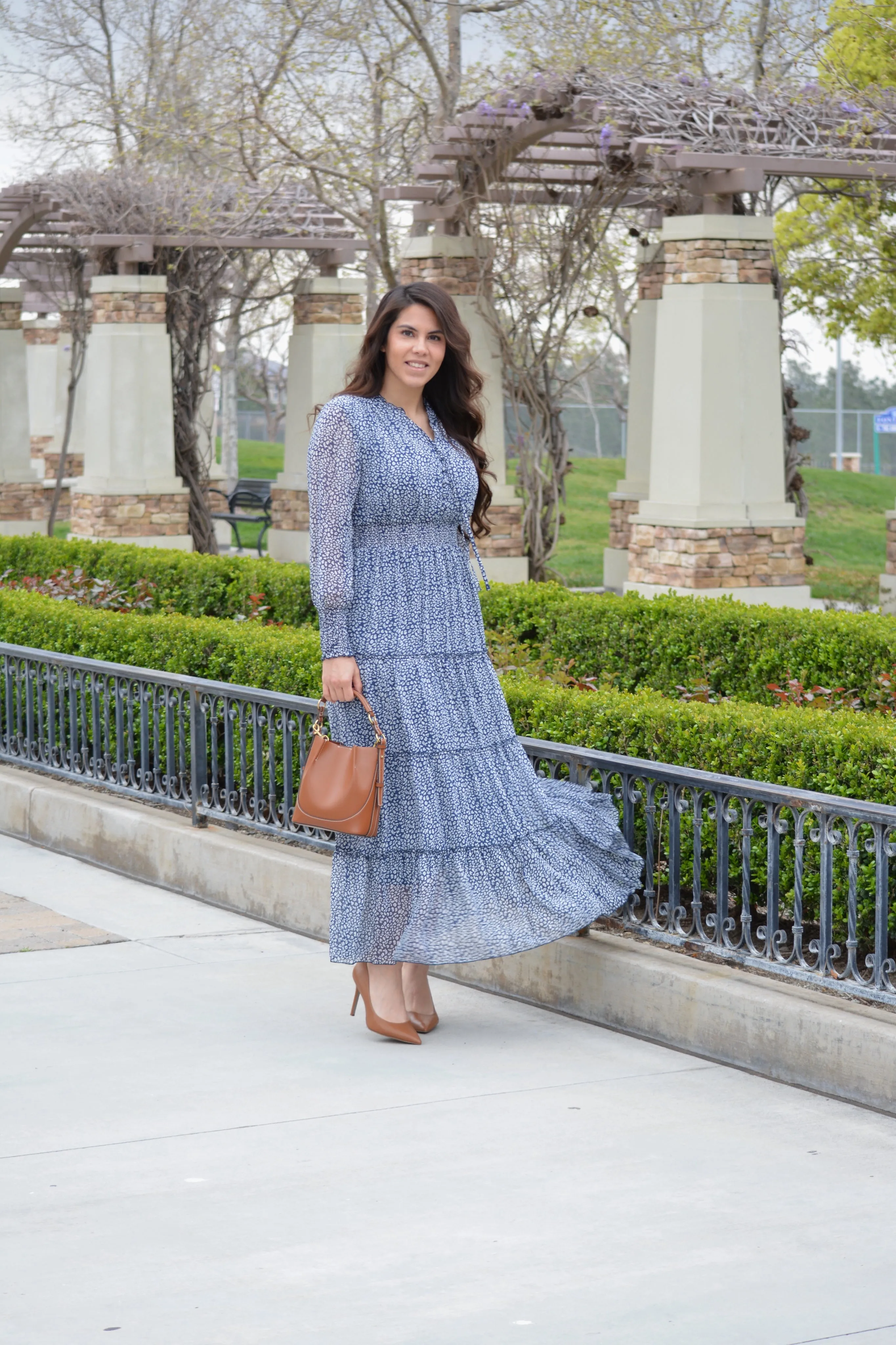 Etta Navy Maxi Dress