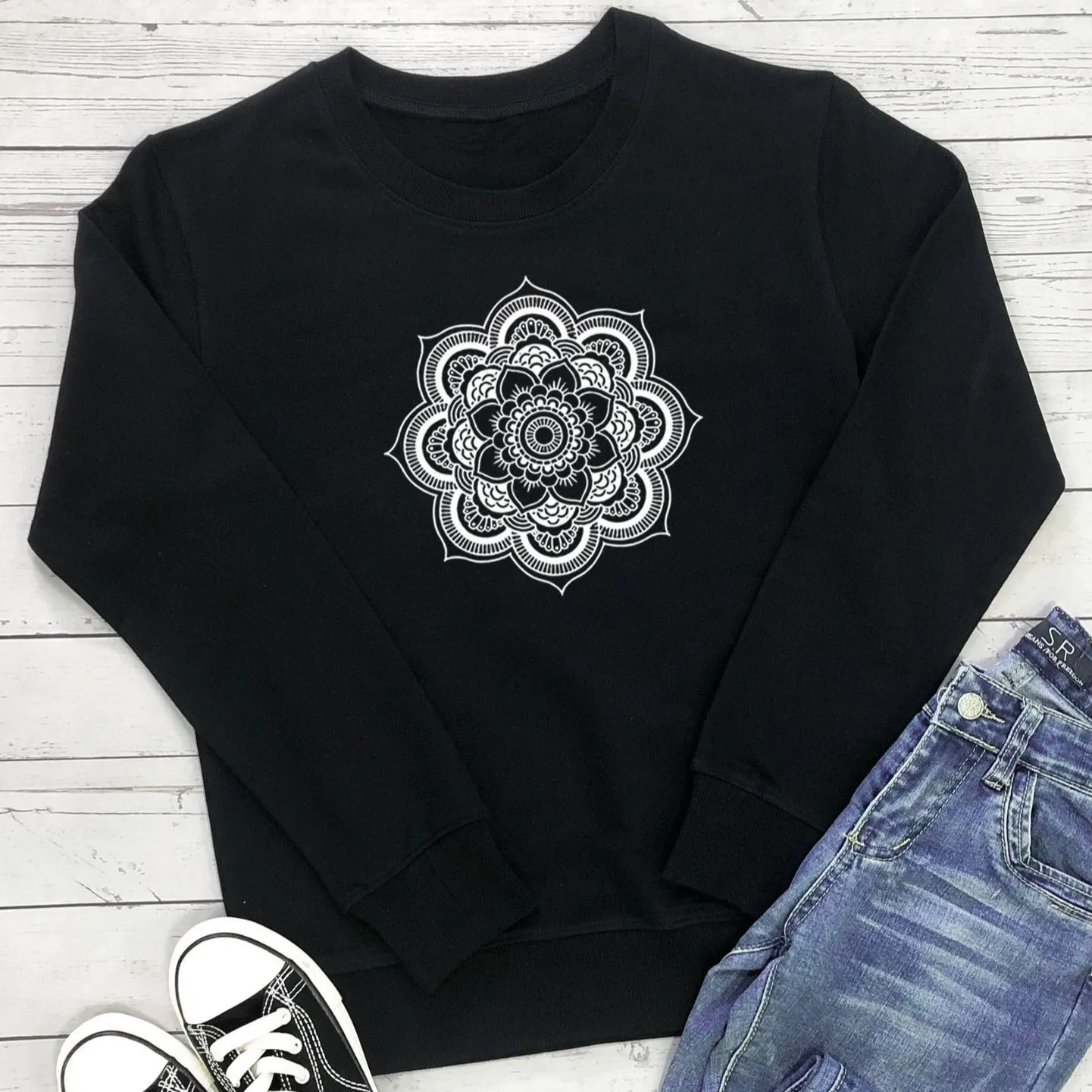Fashion Casual Printing Long Sleeve Sweatshirt Women Wholesale