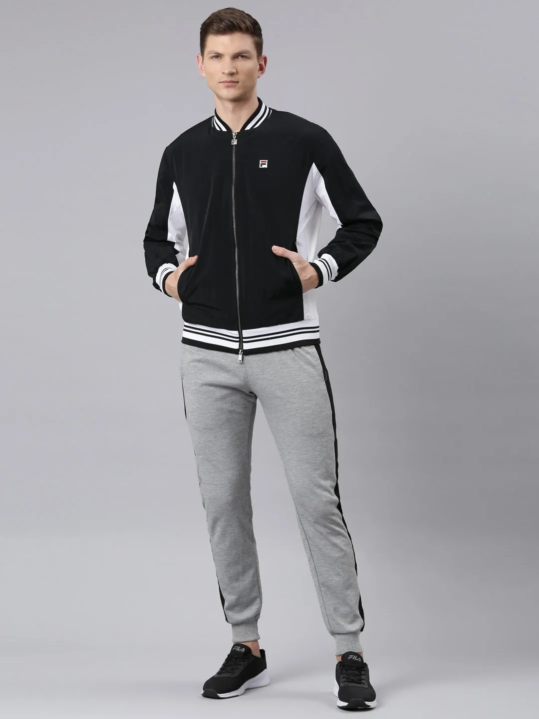 Fila Unisex Black Lu411119 Track Jkt
