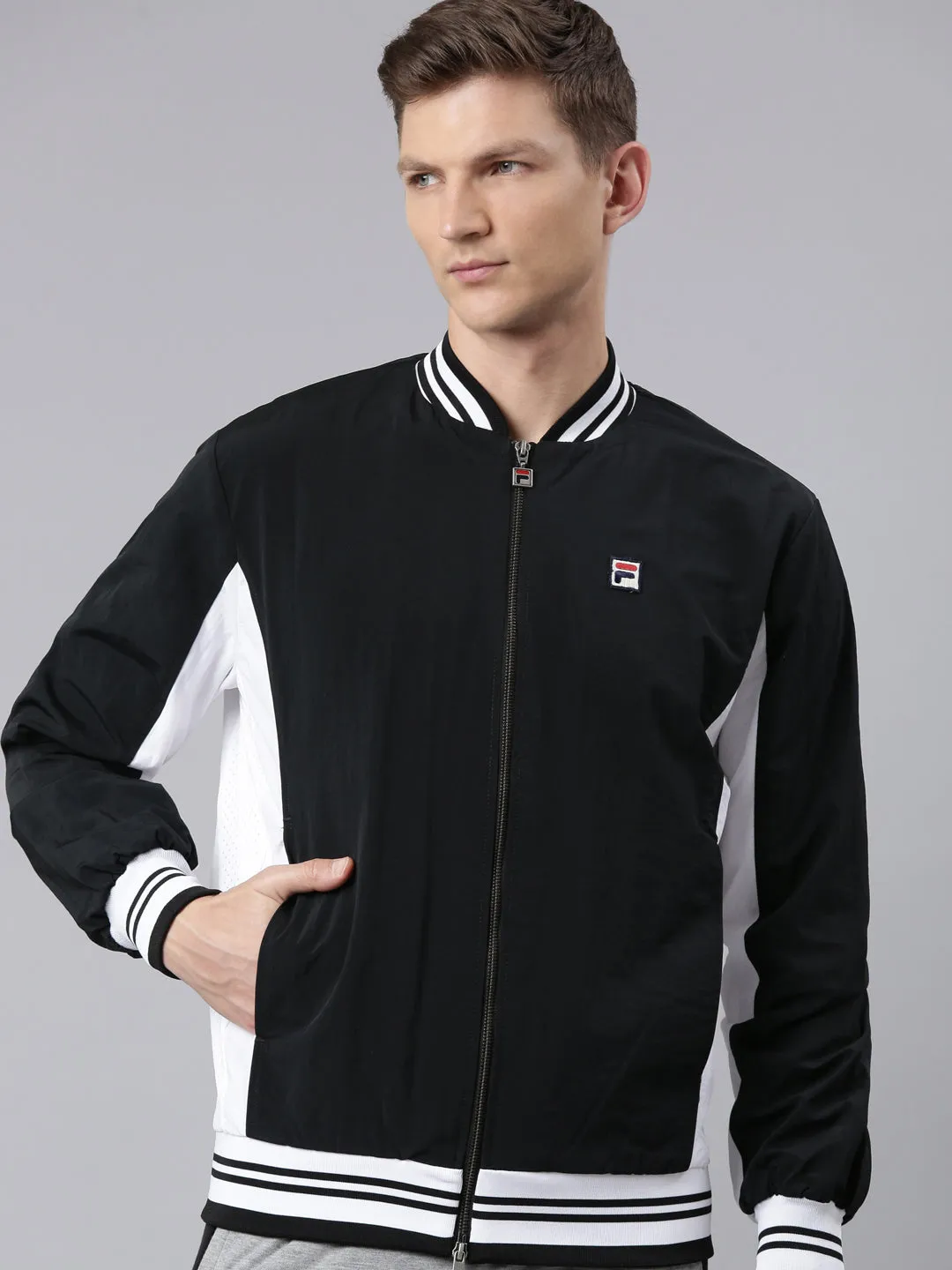 Fila Unisex Black Lu411119 Track Jkt