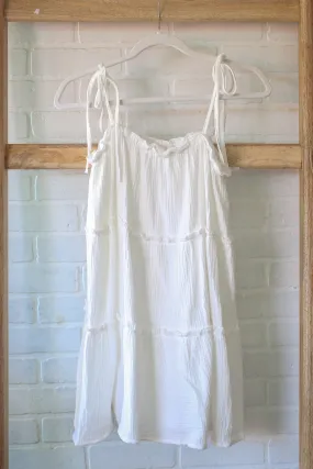 FINAL SALE Lola White Babydoll Tunic Dress