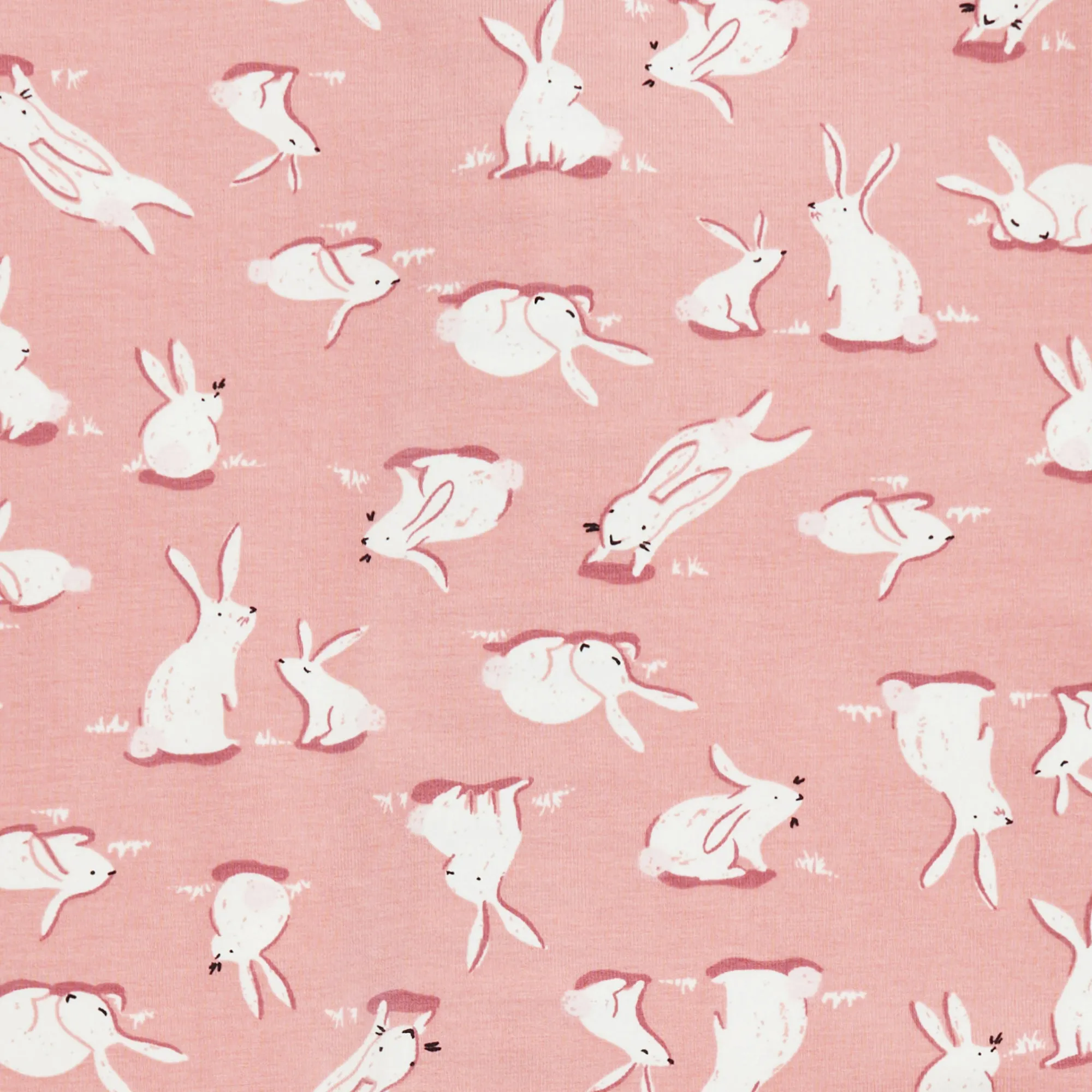 Footless Romper Cotton Pink Cottontail