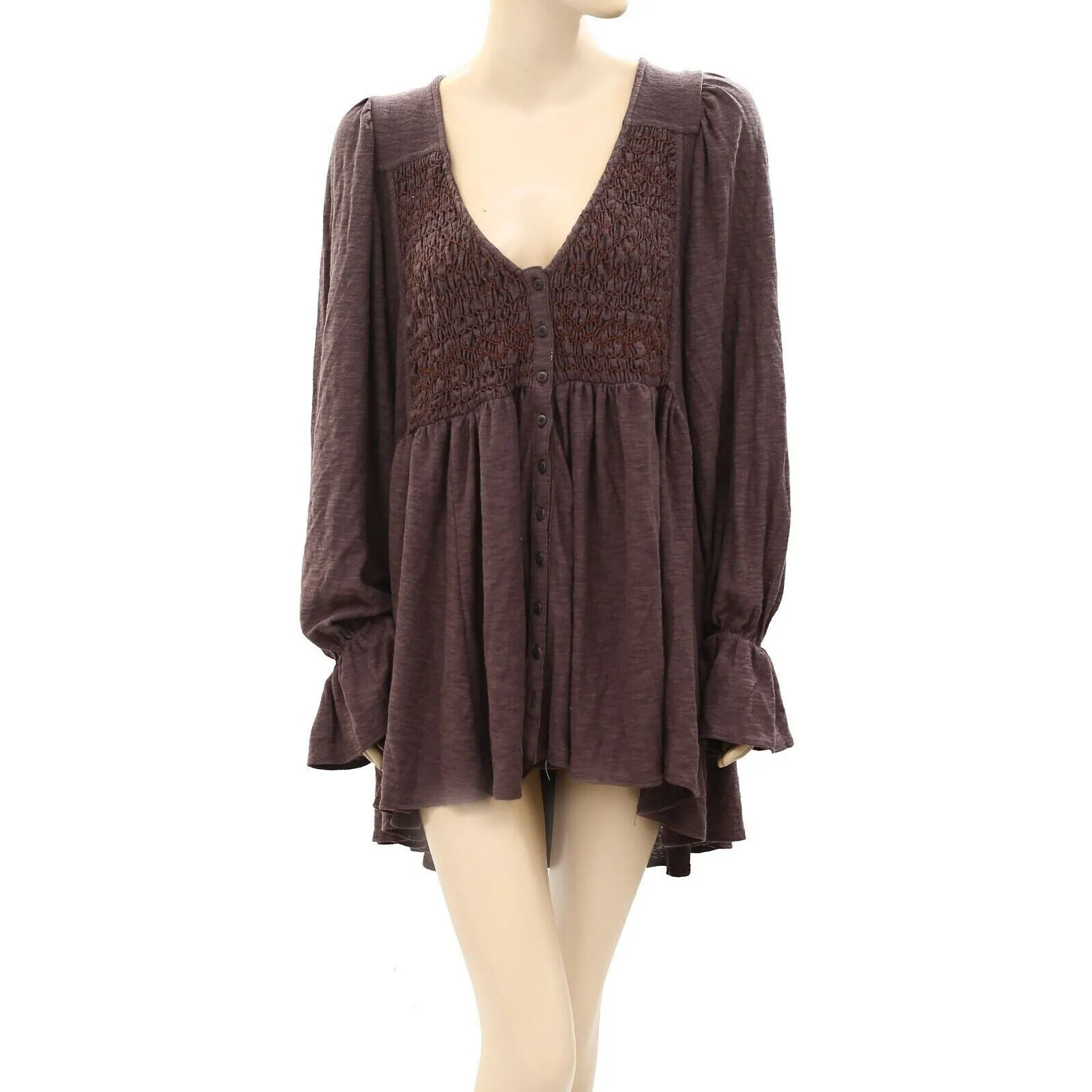 Free People Don't Call Me Baby Thermal Tunic Dress