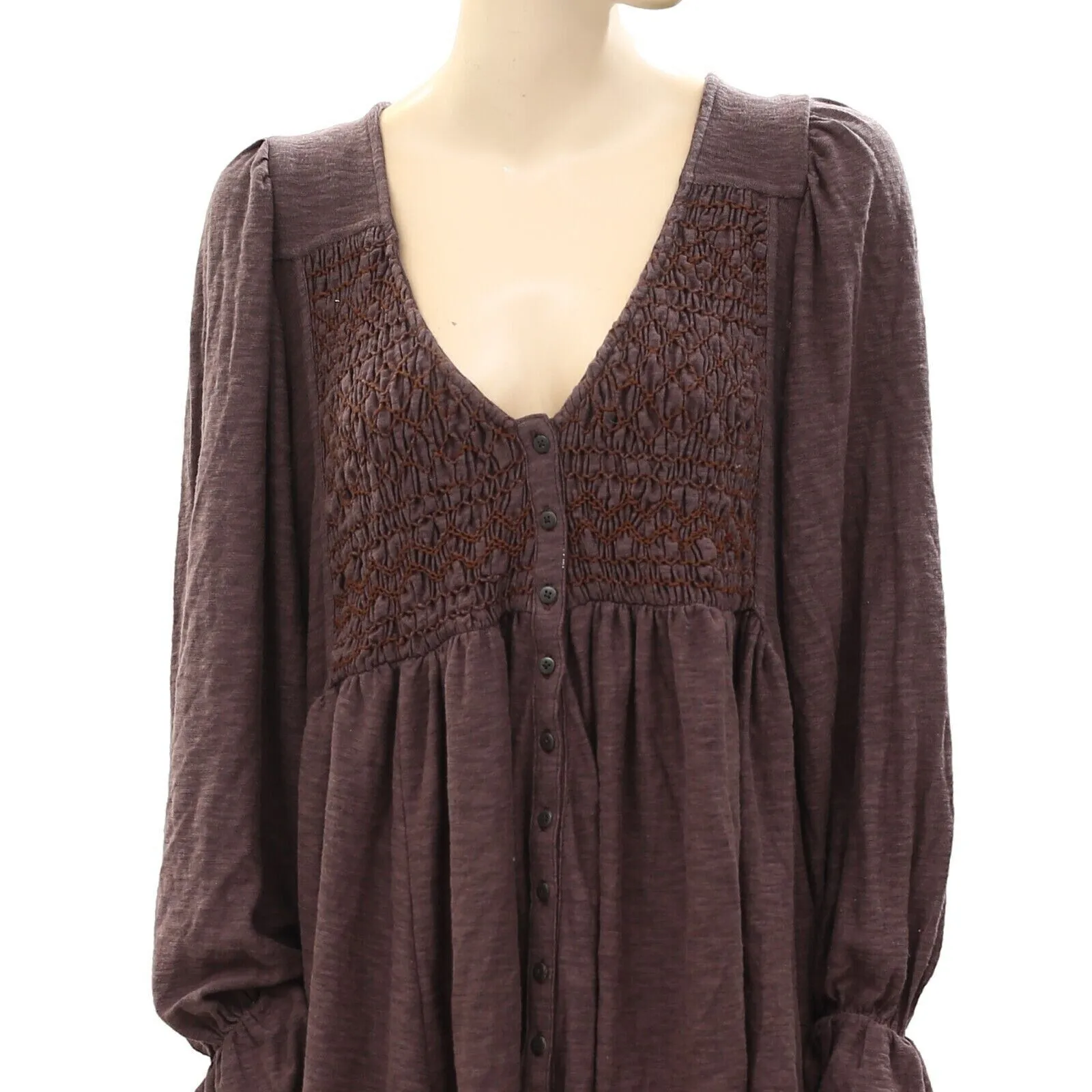 Free People Don't Call Me Baby Thermal Tunic Dress