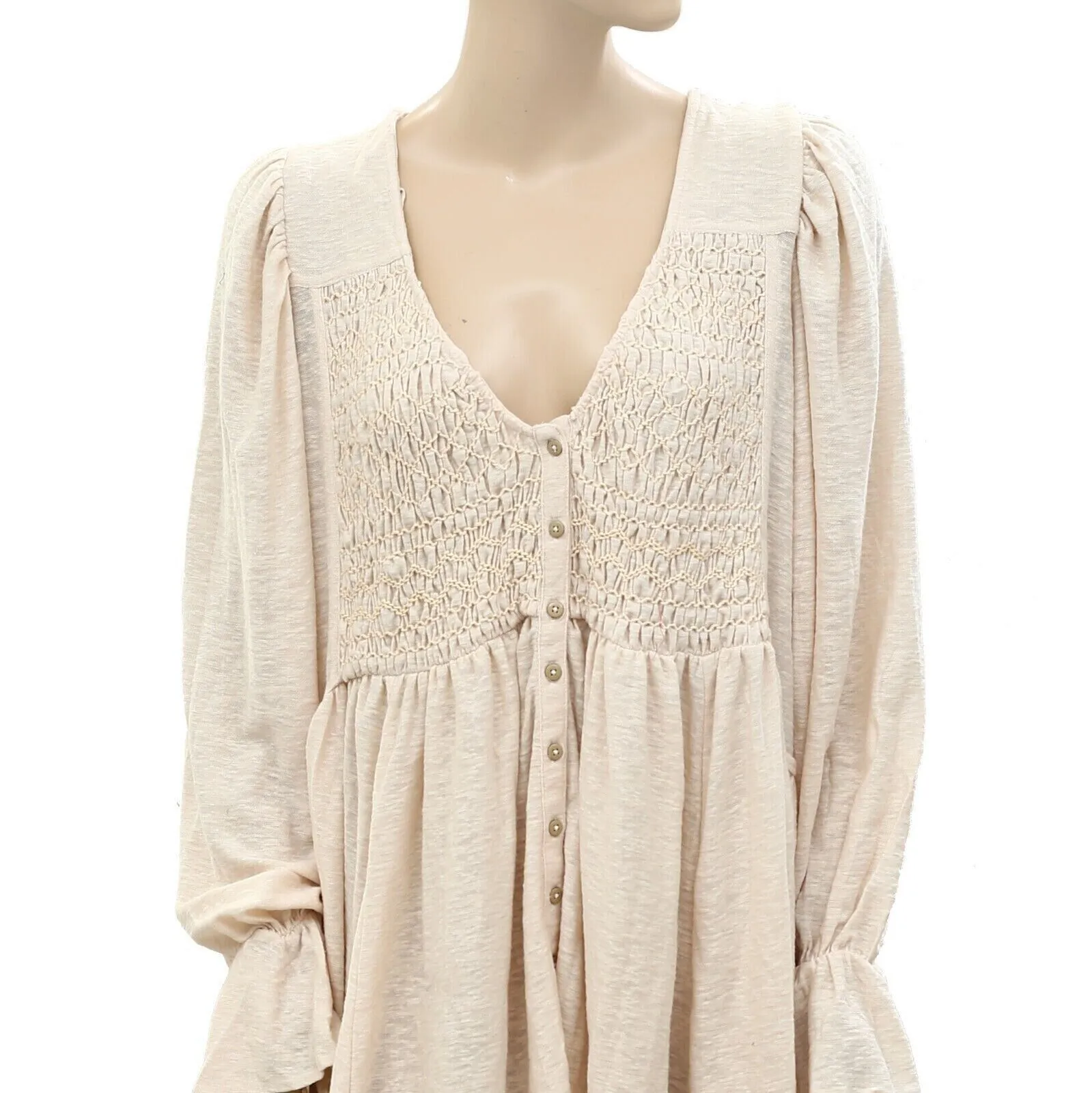 Free People Don't Call Me Baby Thermal Tunic Dress