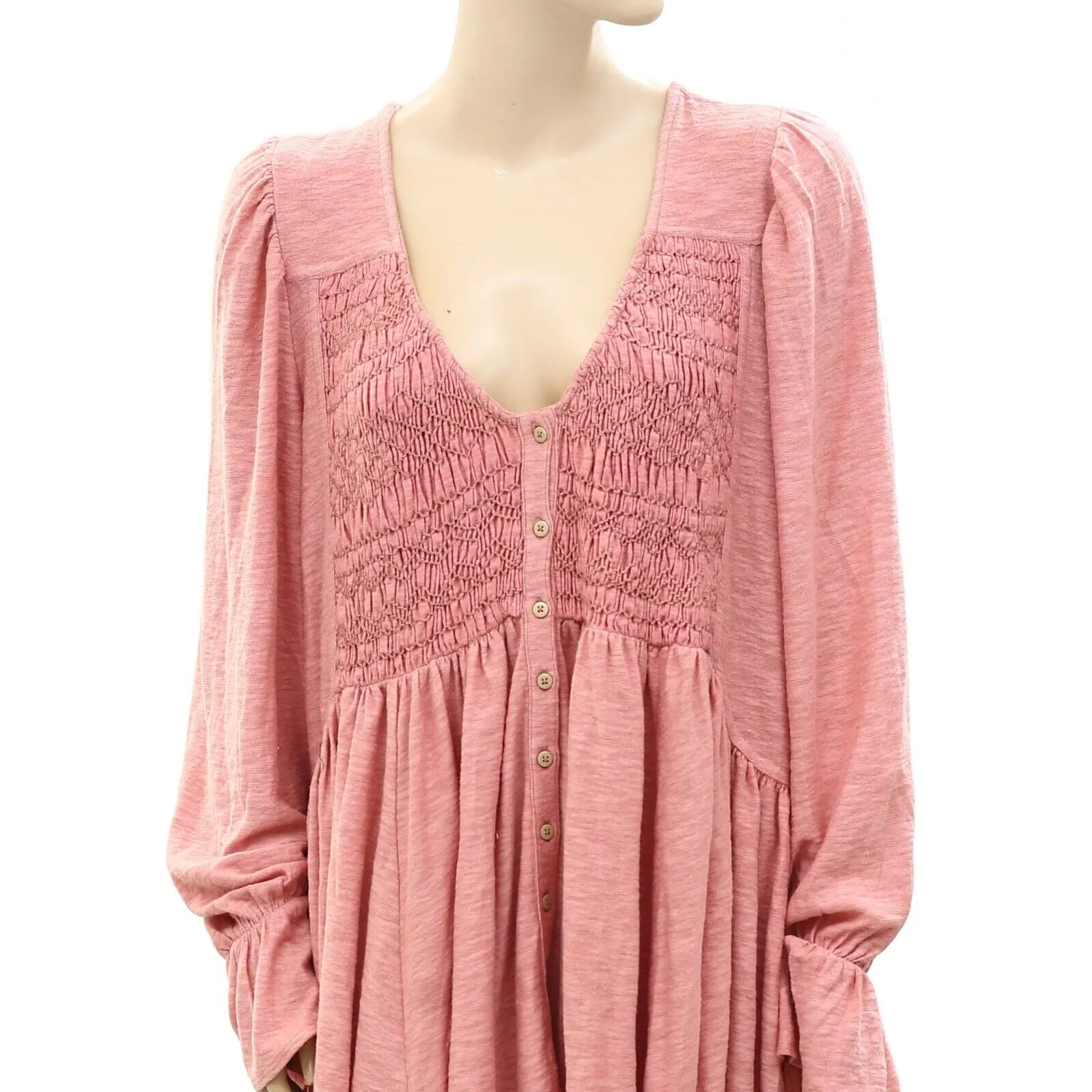 Free People Don't Call Me Baby Thermal Tunic Dress