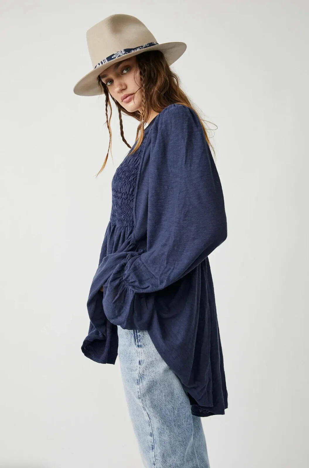 Free People Don't Call Me Baby Thermal Tunic Dress