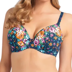 Freya Memphis U/W Plunge Bikini Top Larger Cup Sizes, Blue