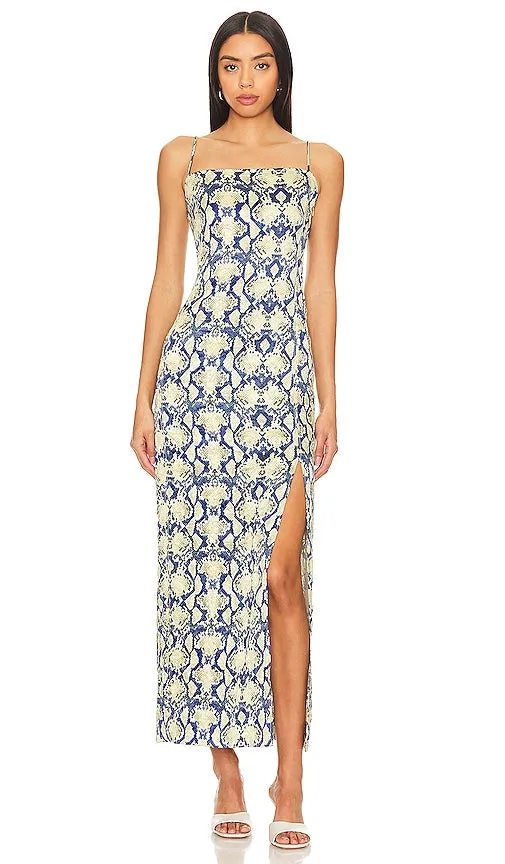 Ganni Midi Slip Dress in Neutral