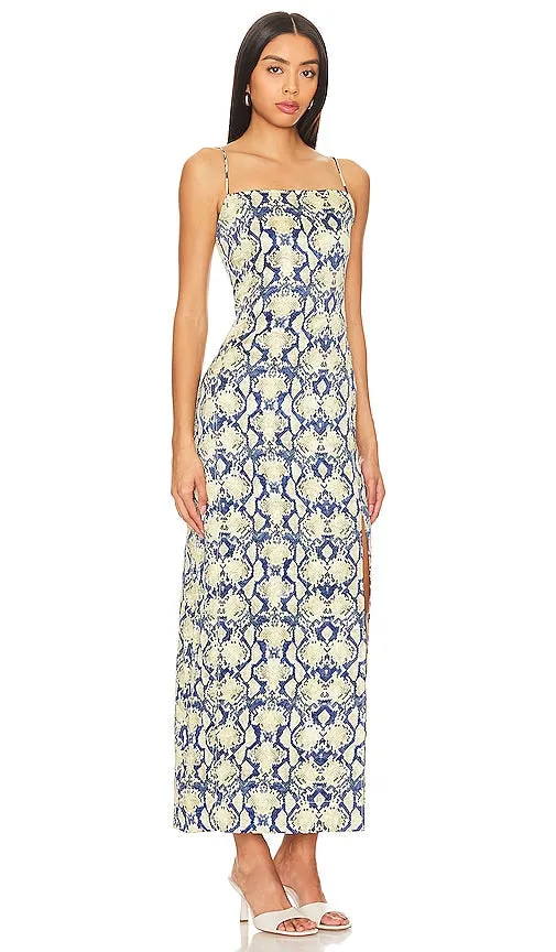 Ganni Midi Slip Dress in Neutral