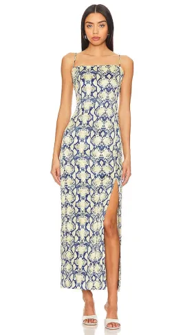 Ganni Midi Slip Dress in Neutral