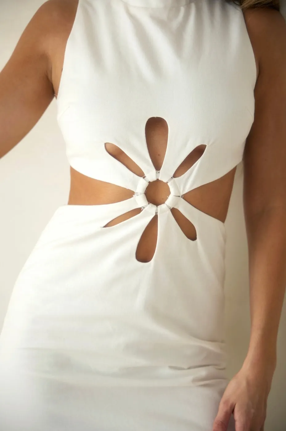 Gisselle Flower Cut-Out Maxi Dress