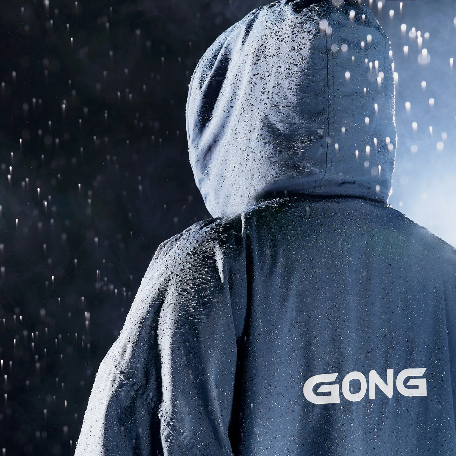 GONG | Poncho Imperméable Rose / Crème