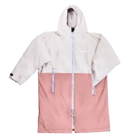 GONG | Poncho Imperméable Rose / Crème