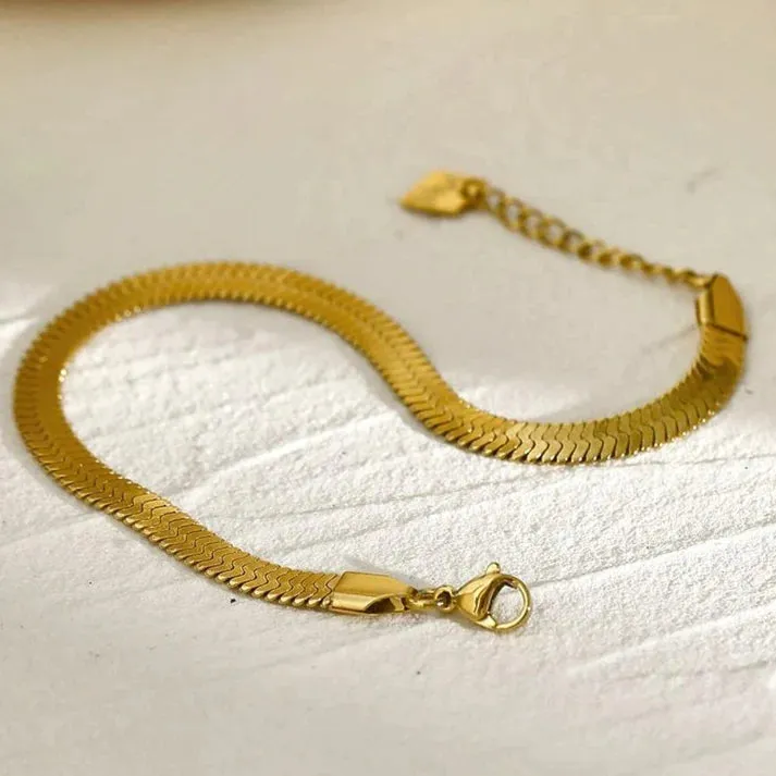 HACKNEY NINE // LAILA SNAKE LINK BRACELET