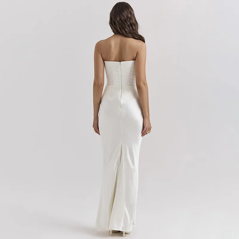 Hayley Strapless Corset Maxi Dress