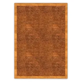 Hazelnut with caramel border kilim