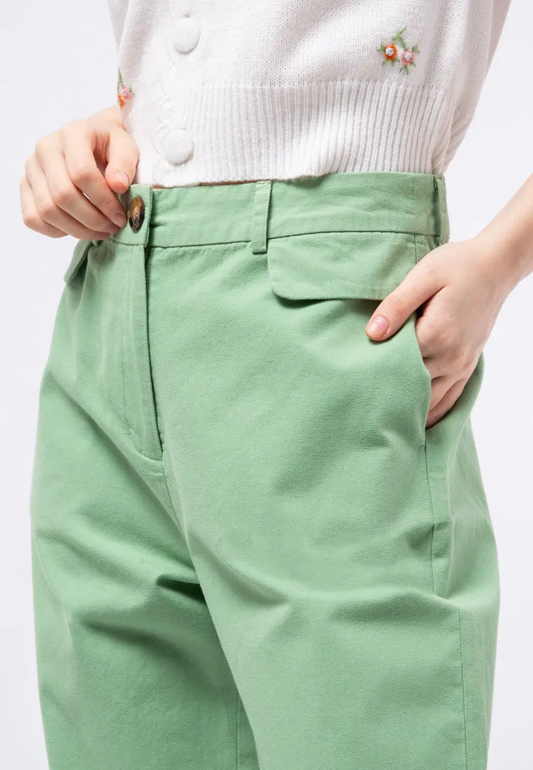 High Waist Straight Pants