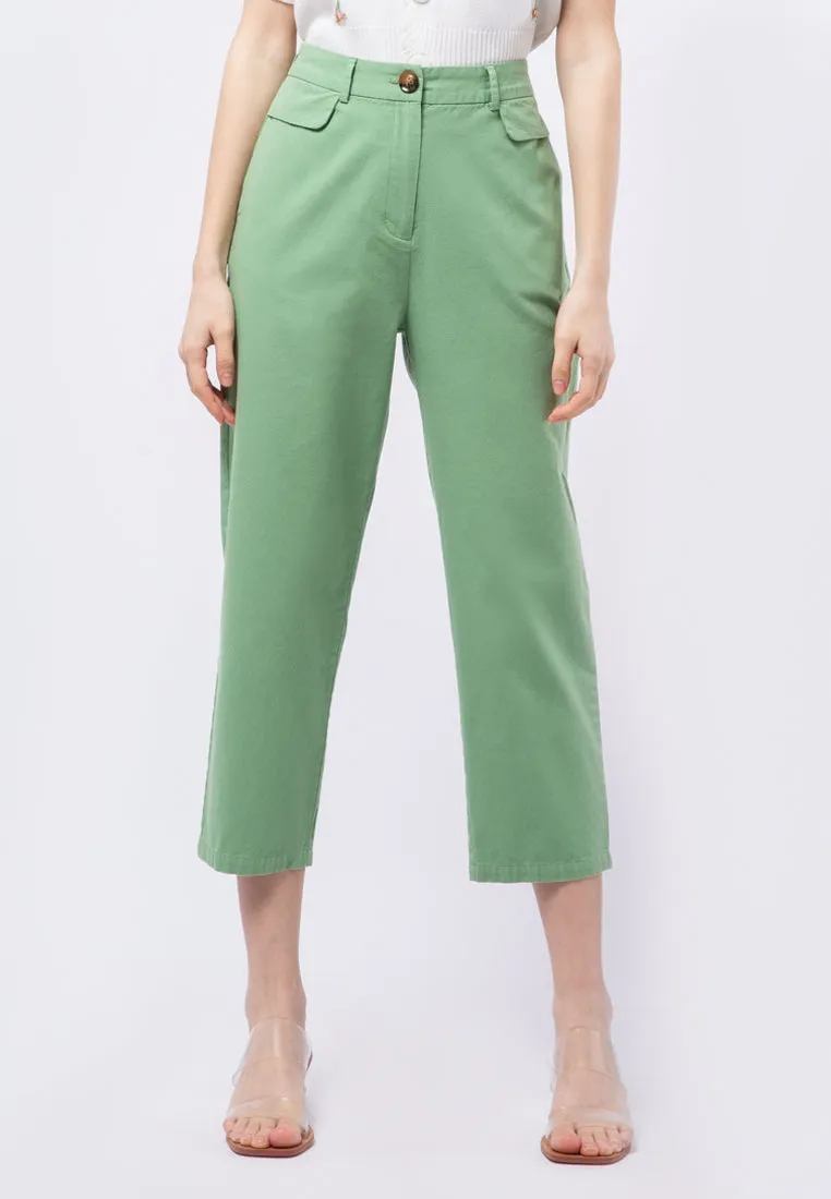 High Waist Straight Pants