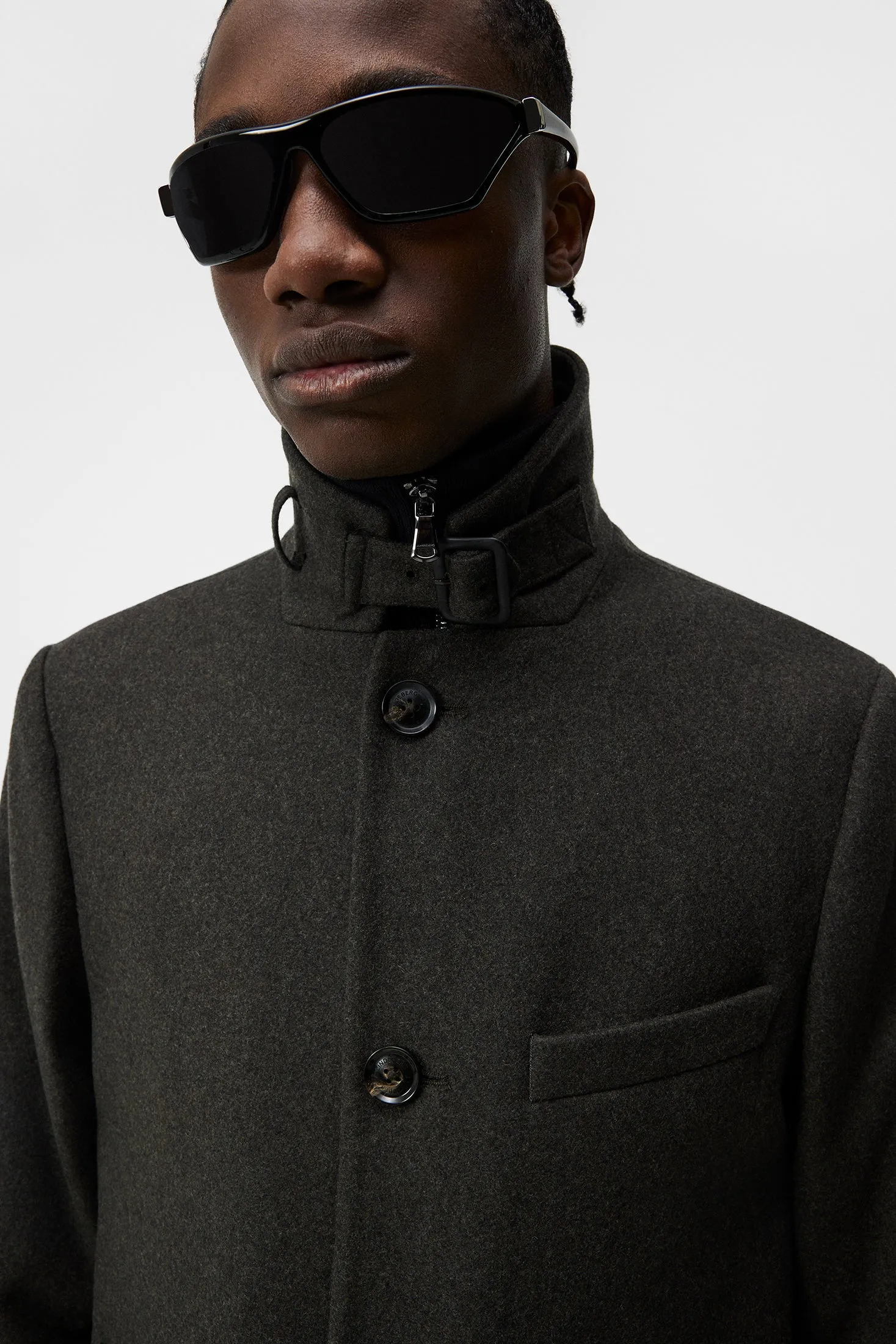 Holger Melton Coat / Forest Green