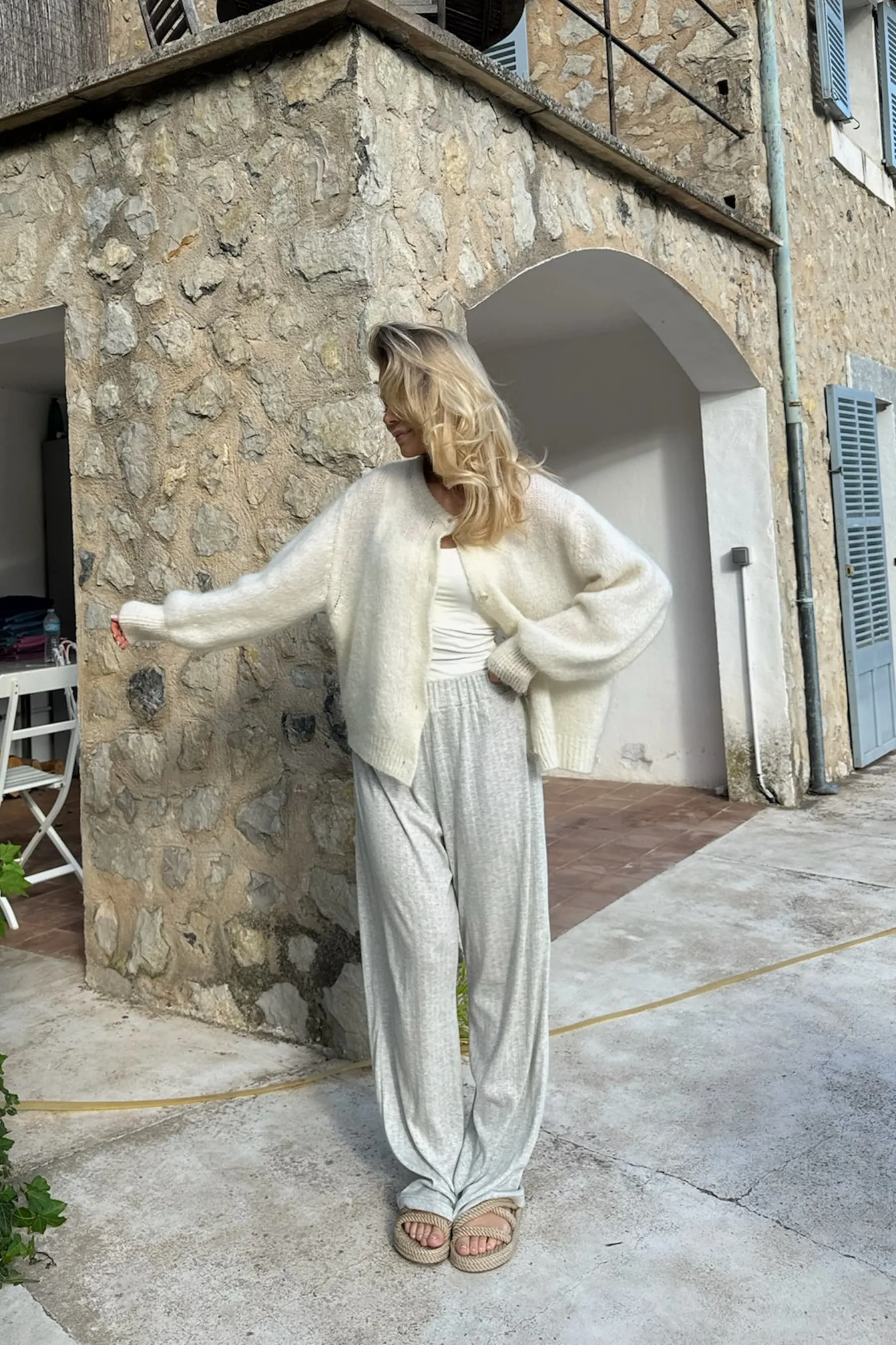 Idaic Cardigan - White