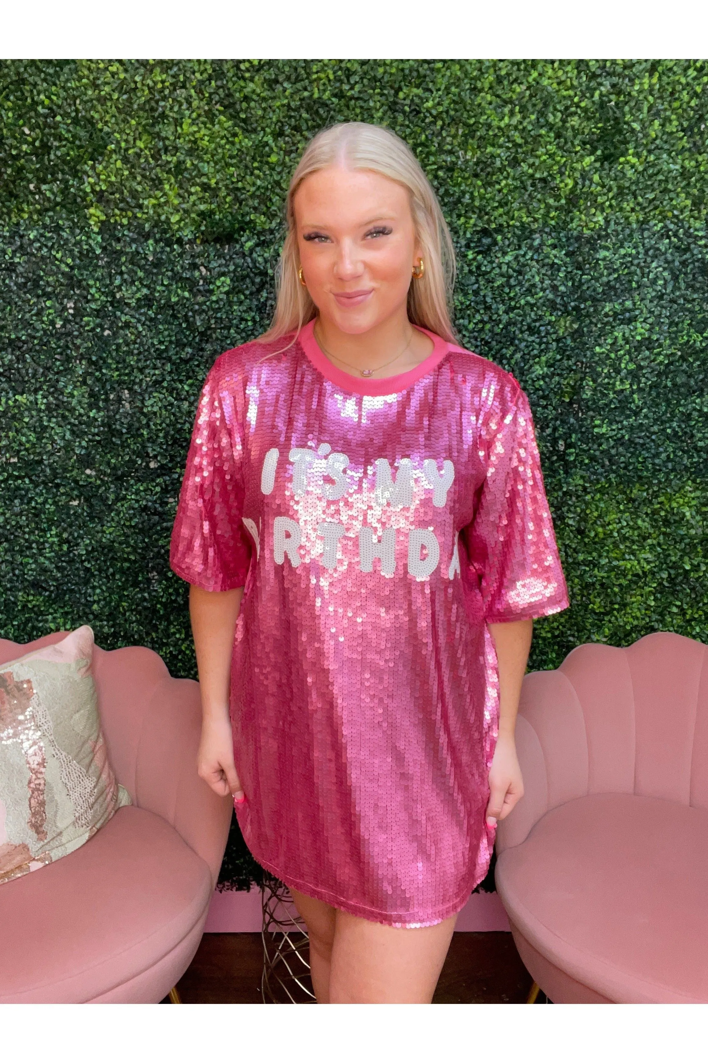 Its My birthday Sequin Shirt/Dress (ONE SIZE)