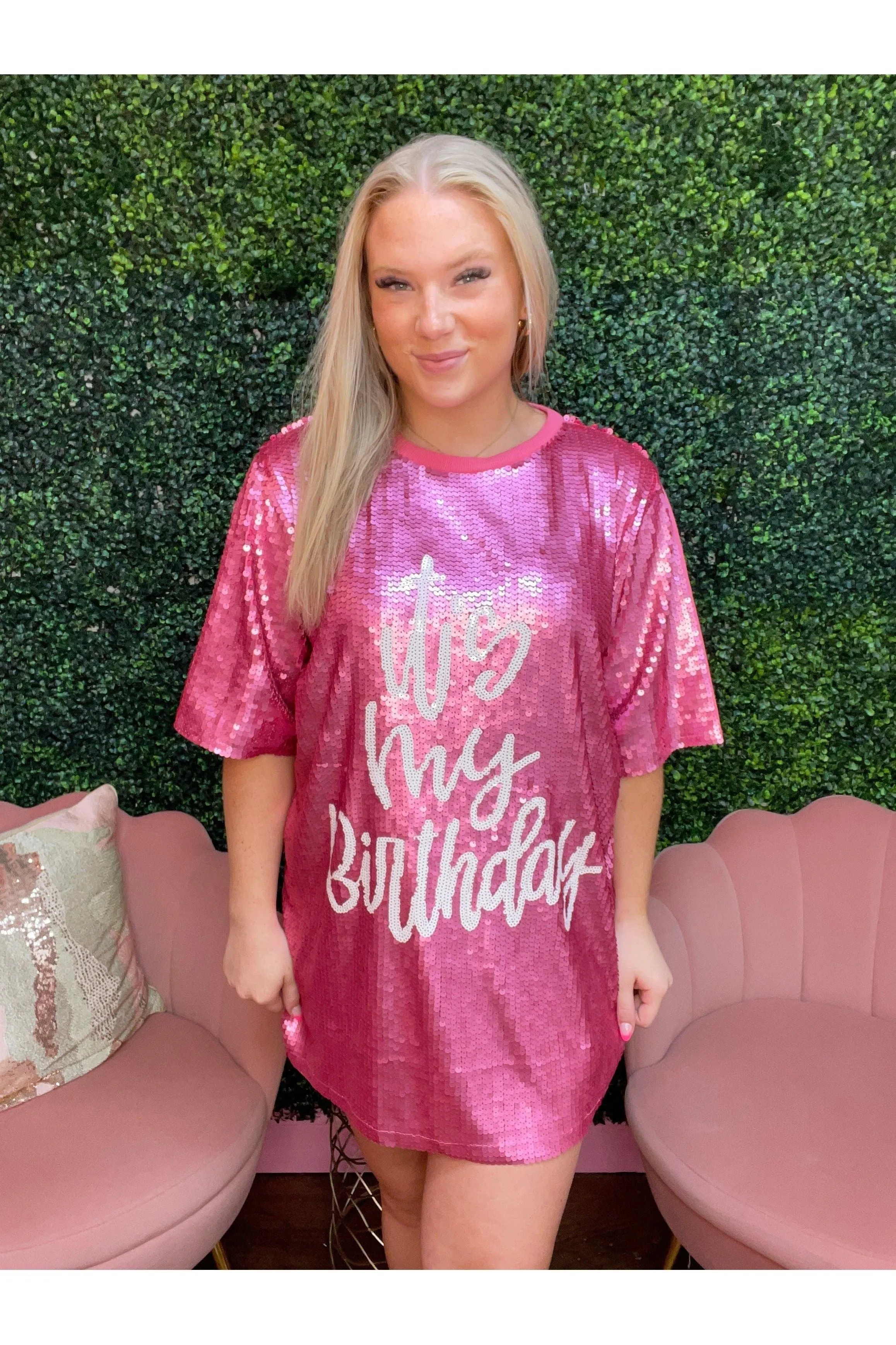 Its My birthday Sequin Shirt/Dress (ONE SIZE)