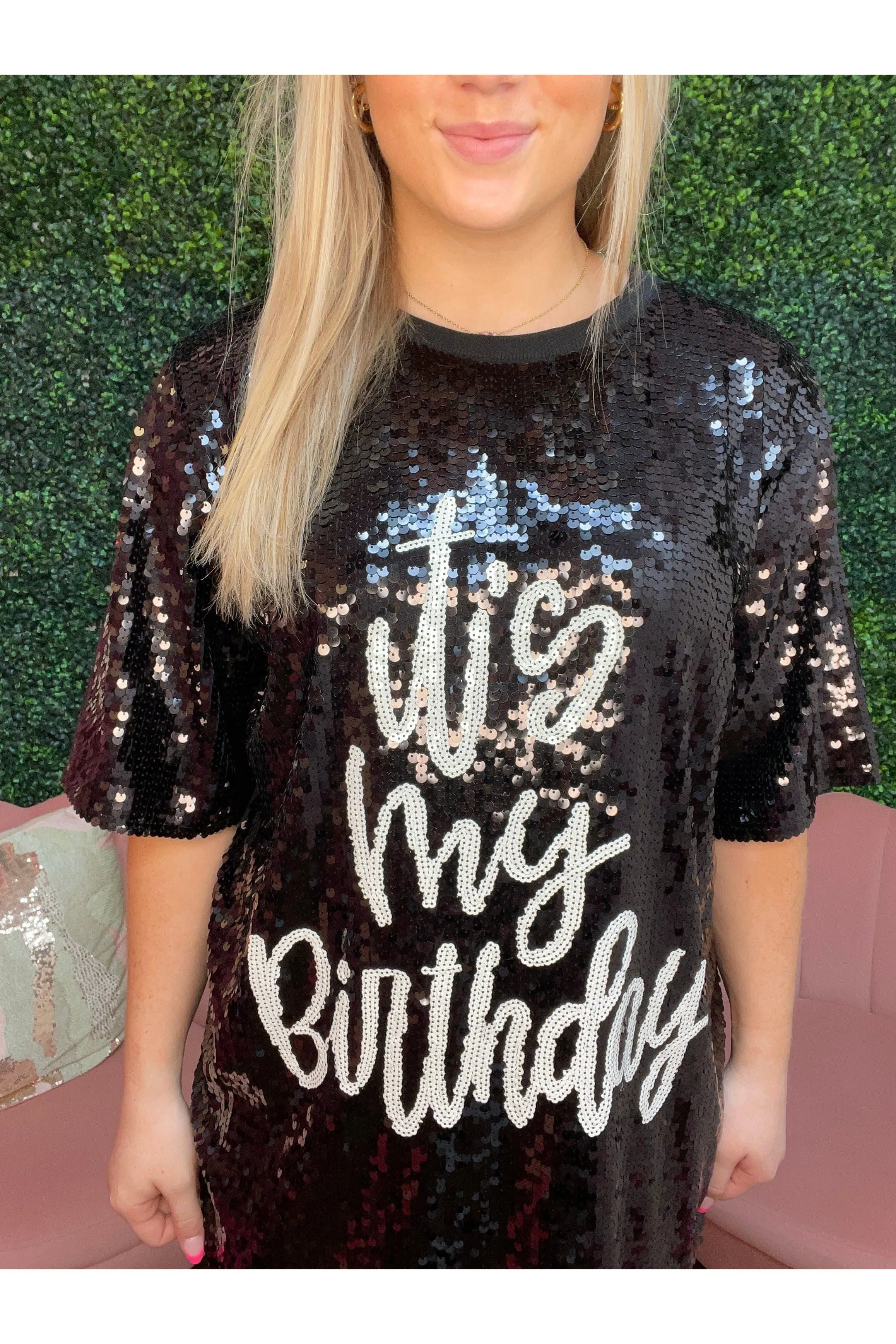 Its My birthday Sequin Shirt/Dress (ONE SIZE)