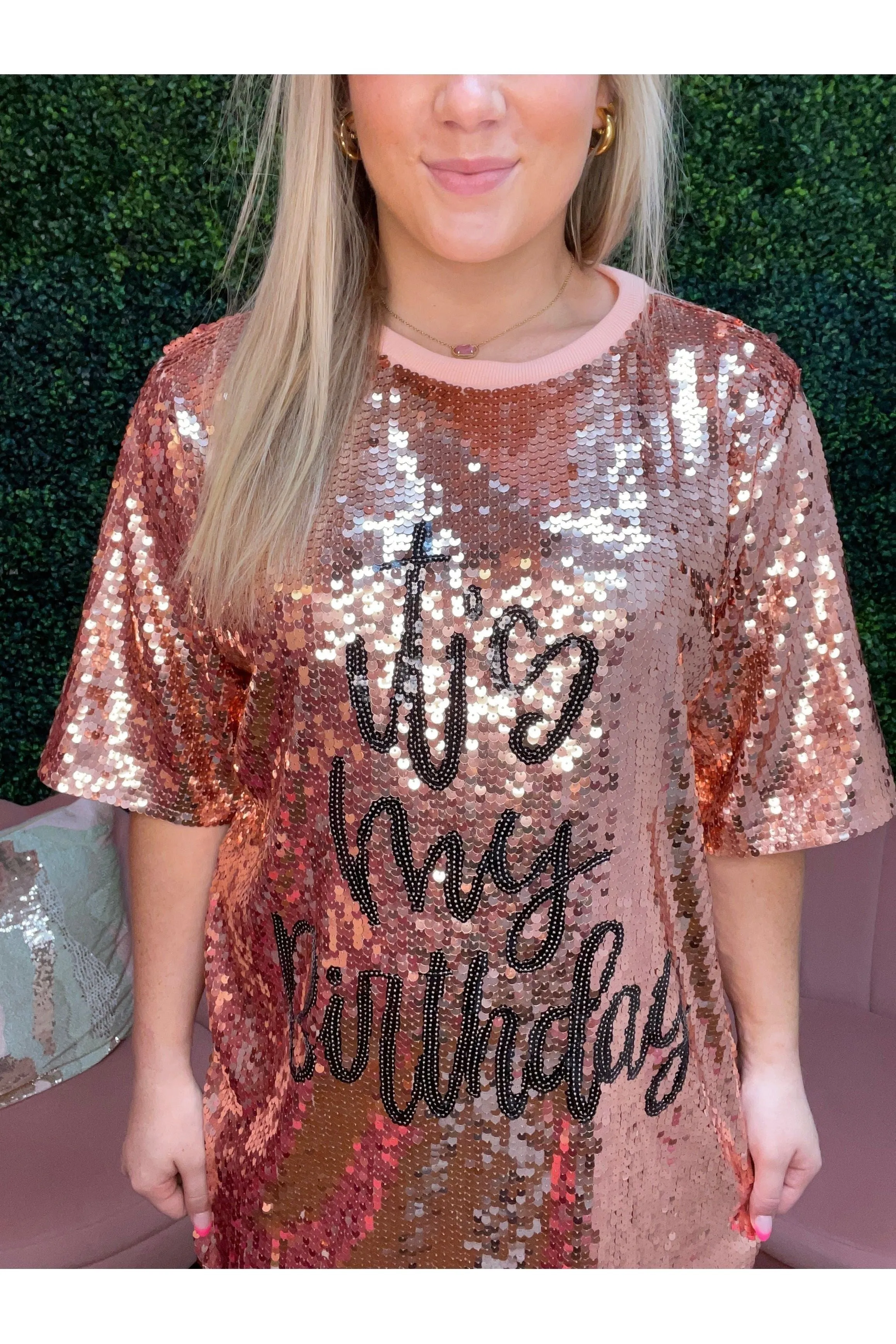 Its My birthday Sequin Shirt/Dress (ONE SIZE)