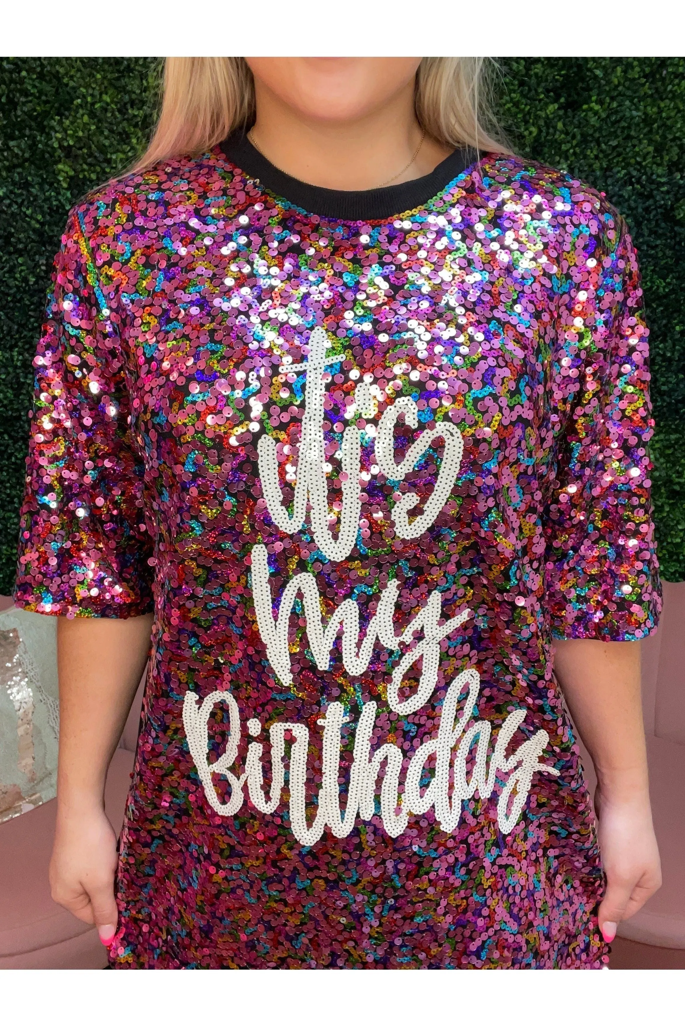 Its My birthday Sequin Shirt/Dress (ONE SIZE)