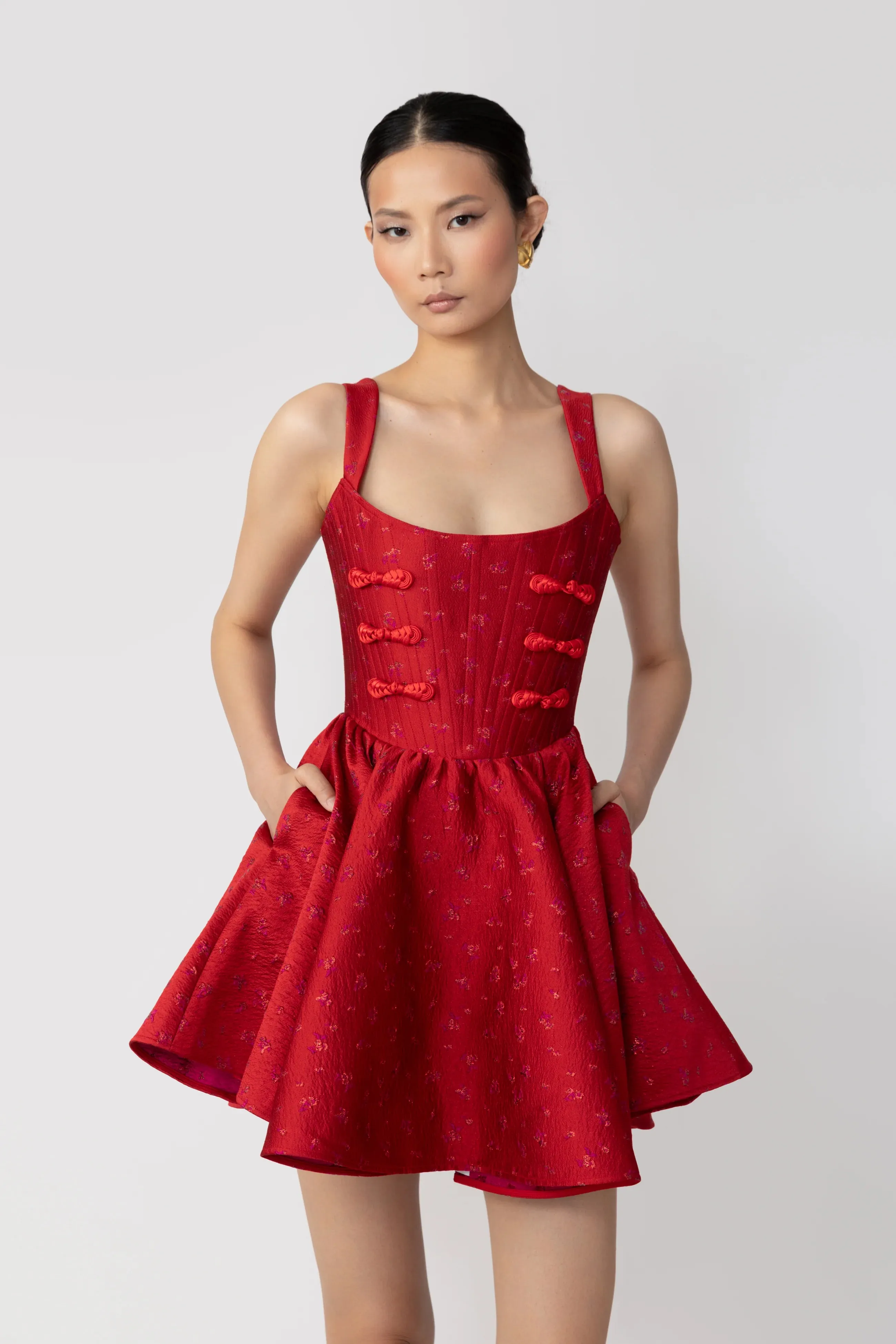 Jolie Jacquard Mini Dress