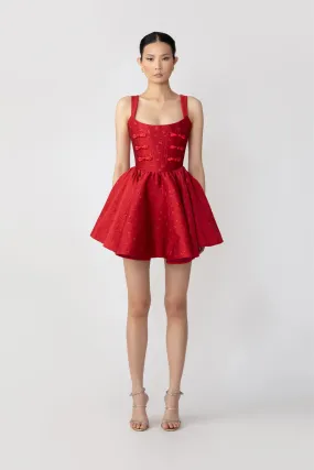 Jolie Jacquard Mini Dress