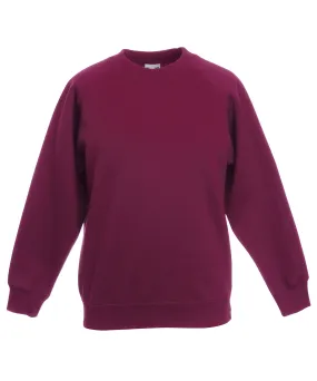 Kids classic raglan sweatshirt | Burgundy